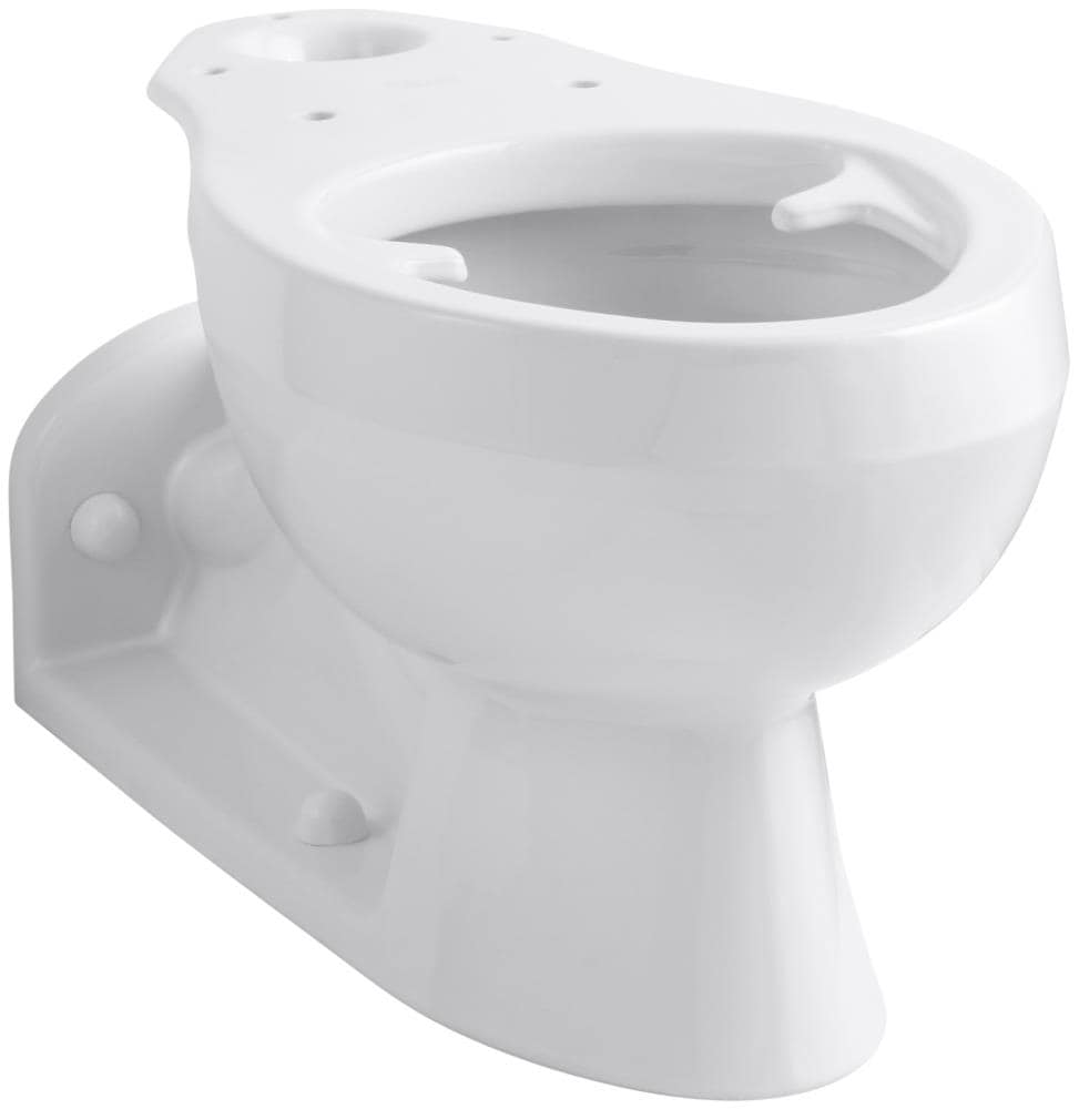Taza de baño alargada blanca Barrington de KOHLER estándar a una altura de 12 pulgadas - 4327-0