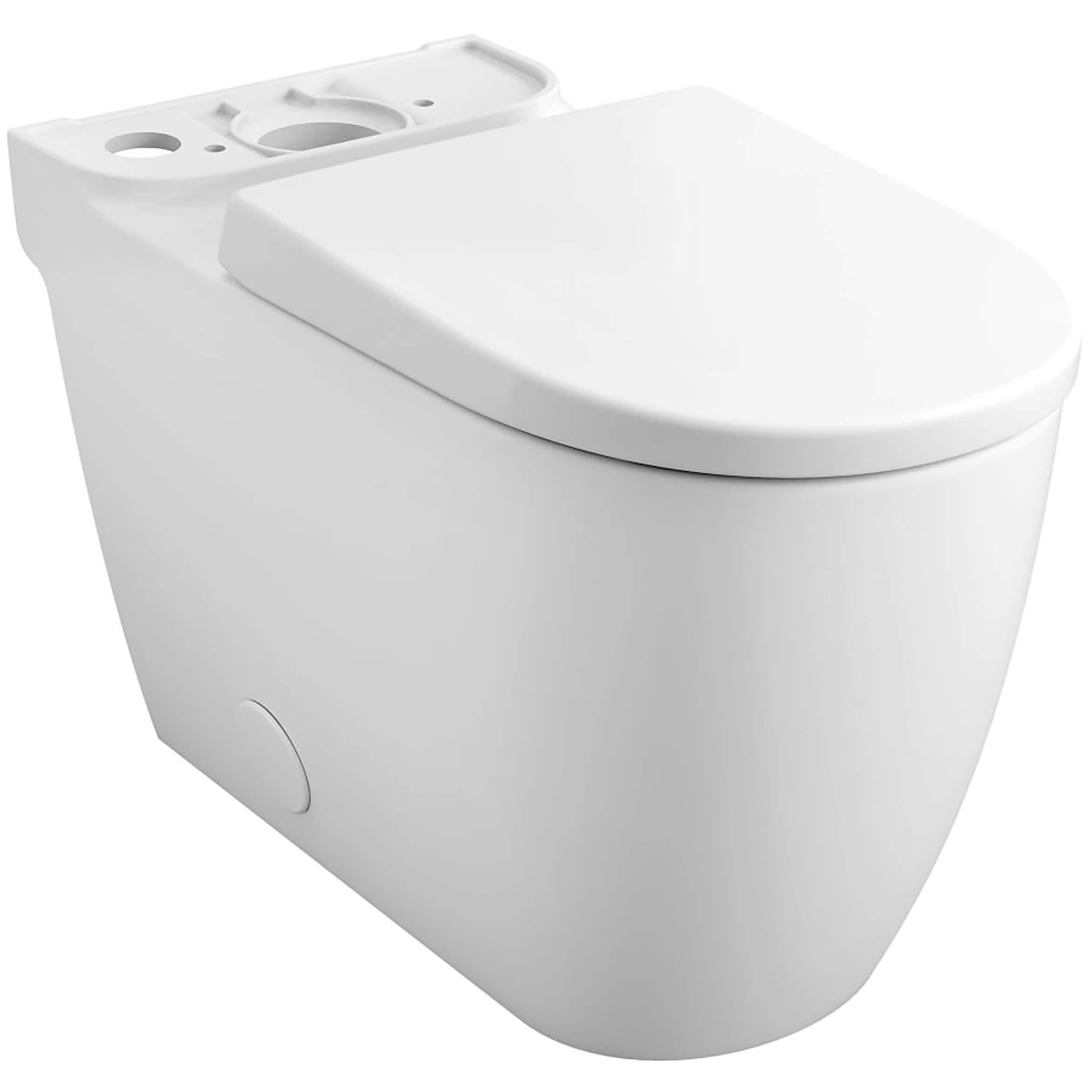 Taza de baño alargada de altura estándar en color blanco alpino de GROHE con base de 12 pulgadas - Modelo 39677000.