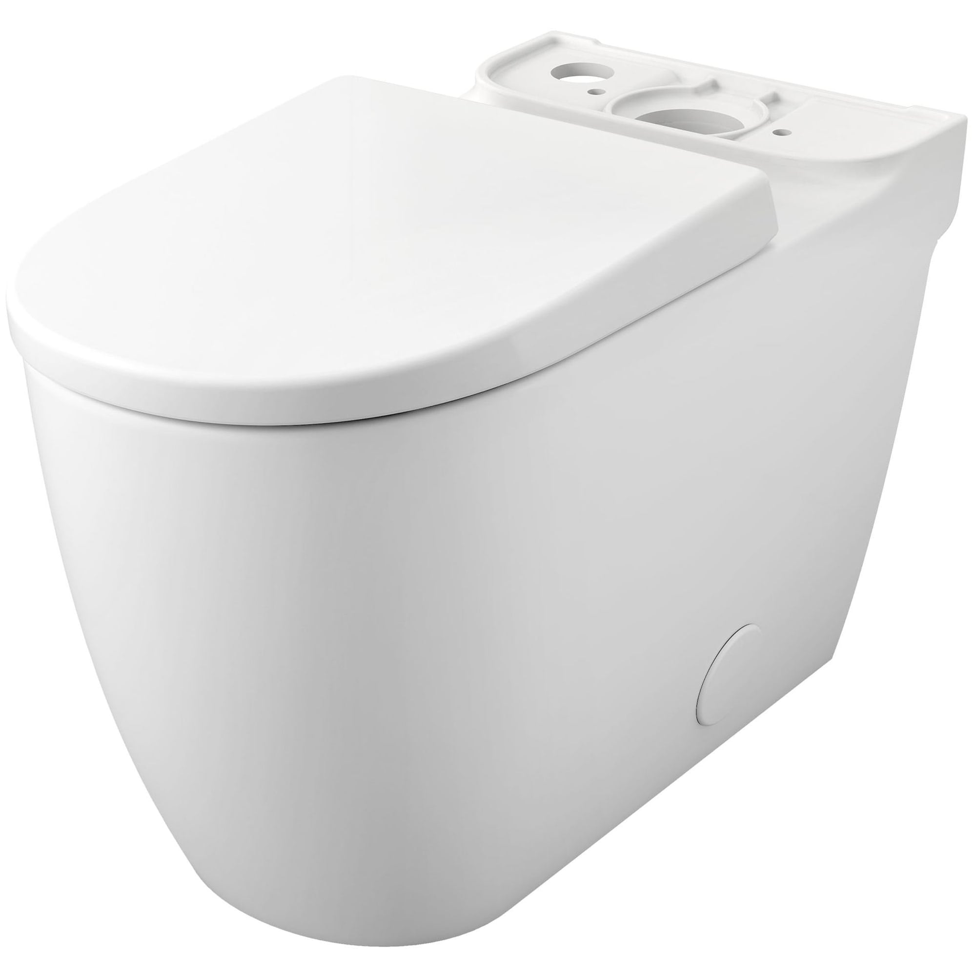 Taza de baño alargada de altura estándar en color blanco alpino de GROHE con base de 12 pulgadas - Modelo 39677000.