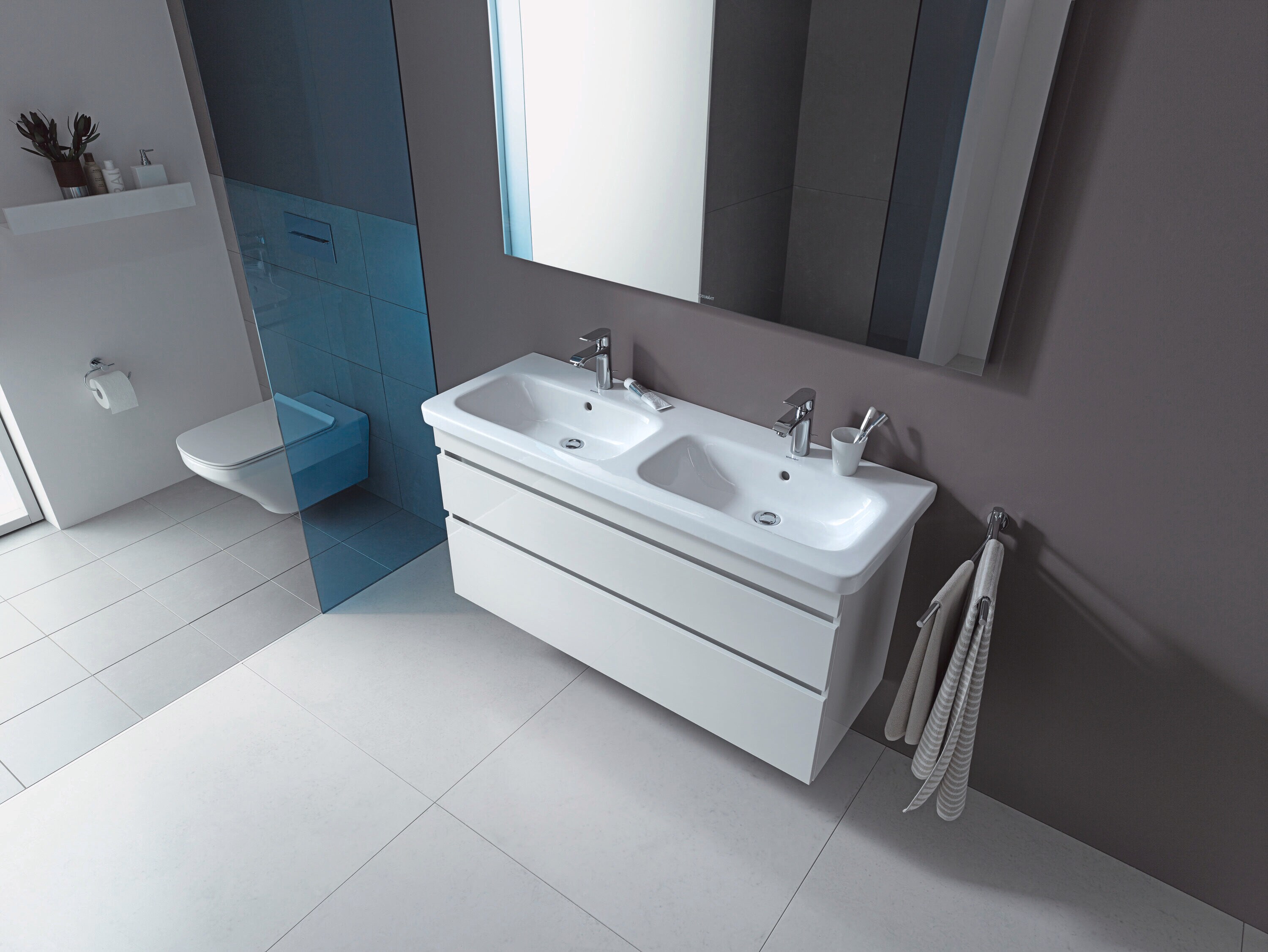 Taza de baño Duravit DuraStyle Blanca con forma alargada y altura estándar 2537090092
