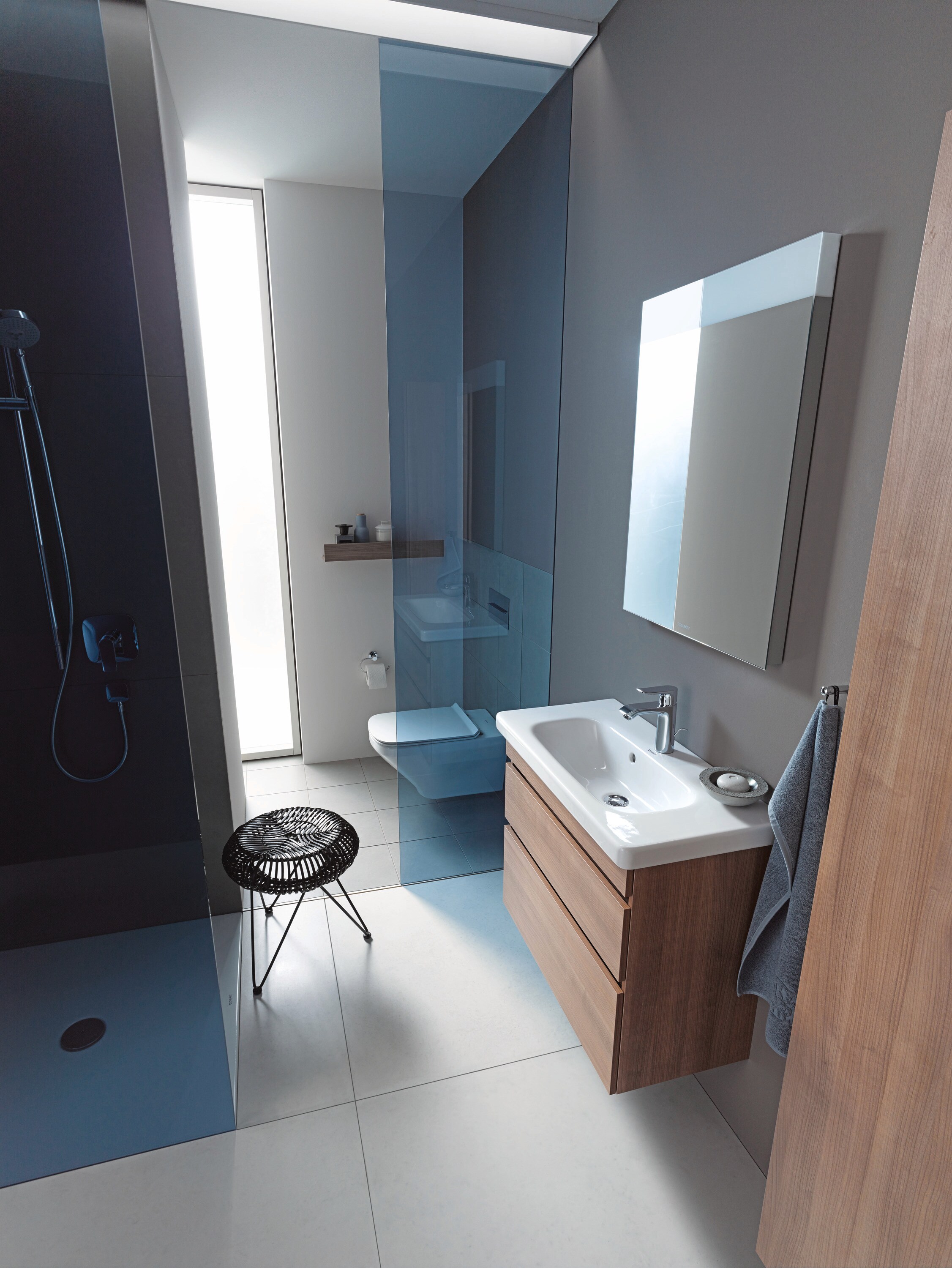 Taza de baño Duravit DuraStyle Blanca con forma alargada y altura estándar 2537090092