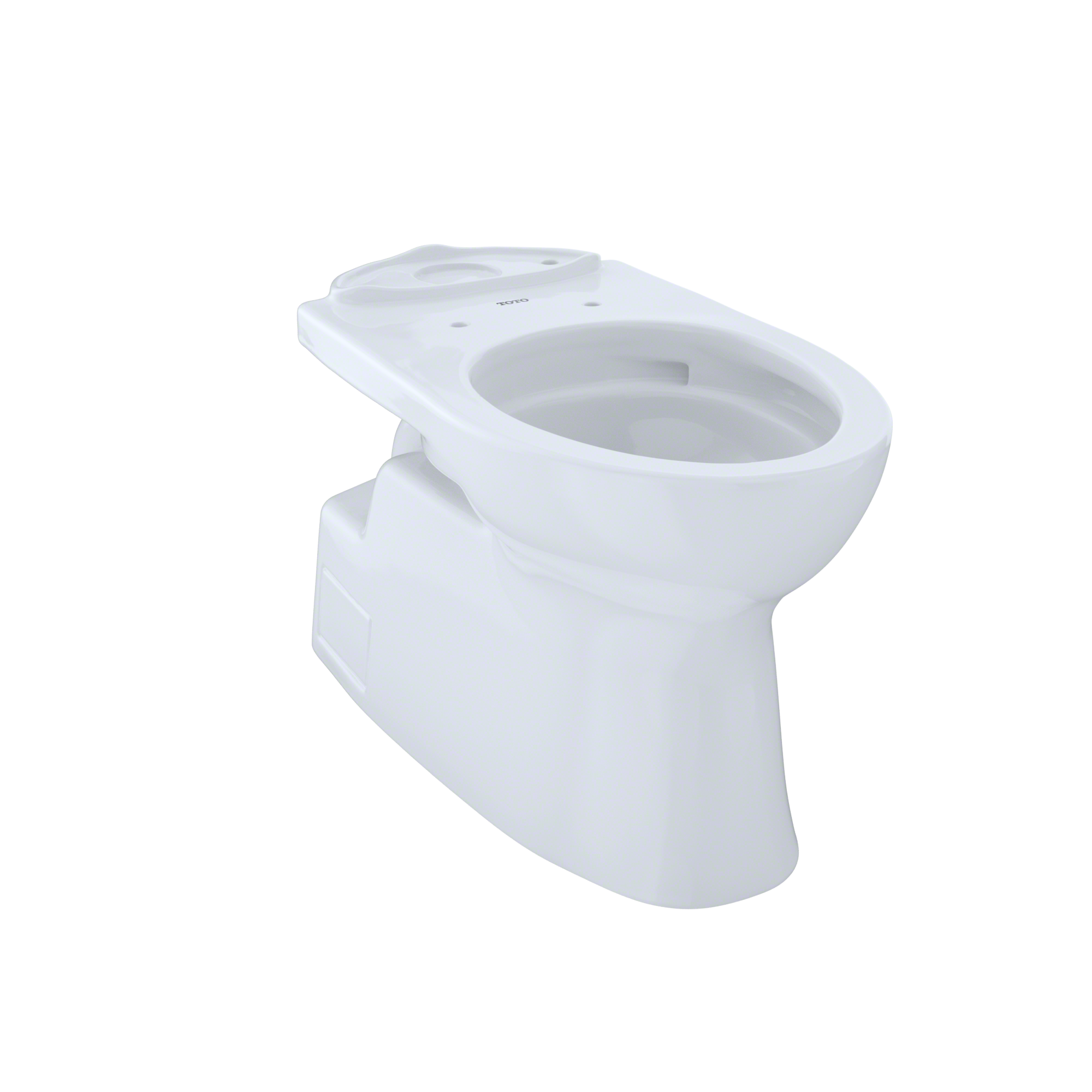 Taza de baño alargada en color blanco de algodón TOTO Vespin II, altura de silla, 12 pulgadas de descarga, CT474CUFG-01.