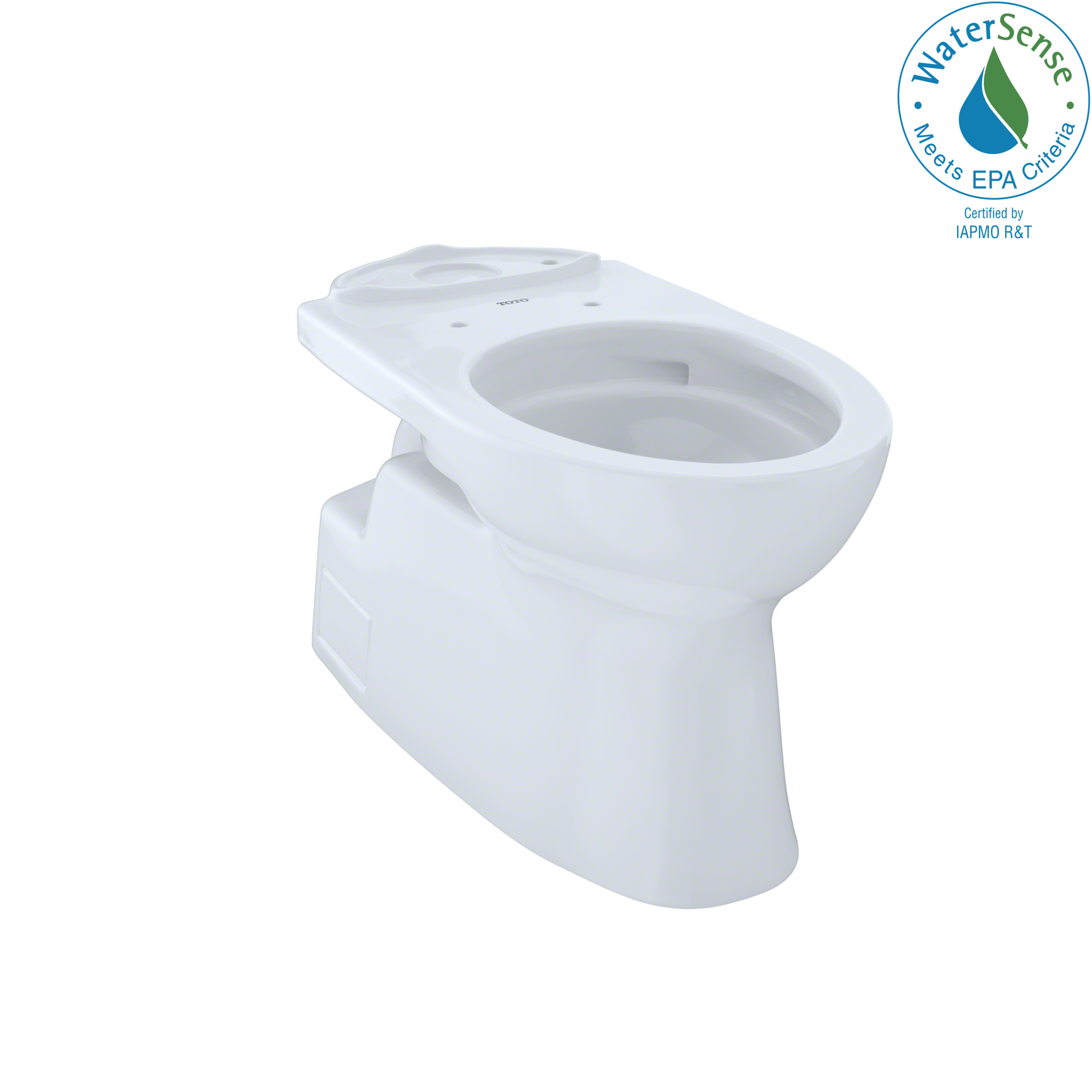 Taza de baño alargada en color blanco de algodón TOTO Vespin II, altura de silla, 12 pulgadas de descarga, CT474CUFG-01.