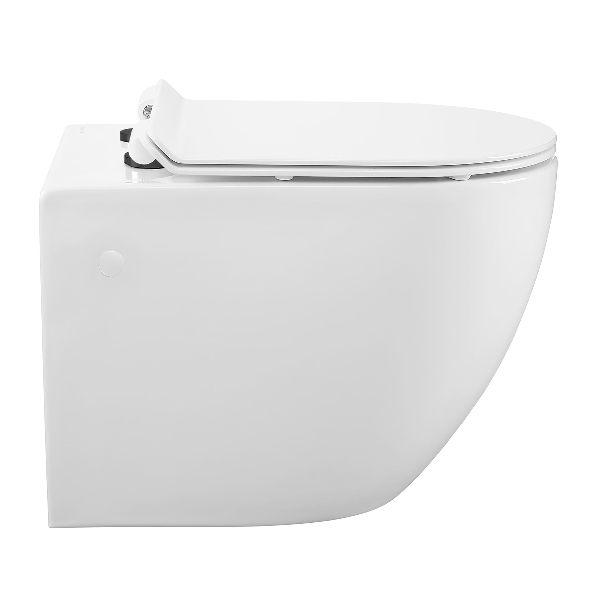 Inodoro suspendido alargado blanco brillante Swiss Madison Angers SM-25-BFANG06WH