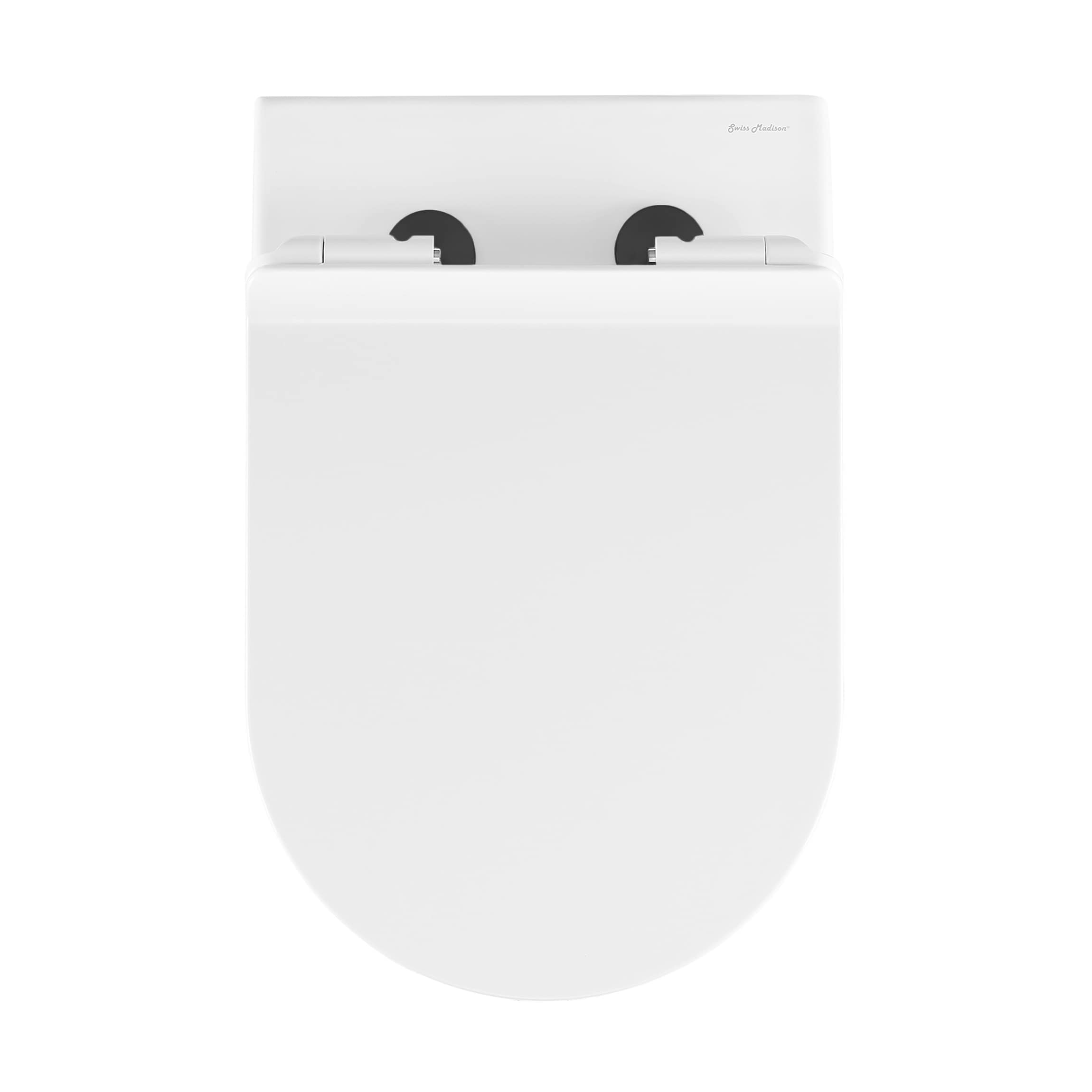 Inodoro suspendido alargado blanco brillante Swiss Madison Angers SM-25-BFANG06WH