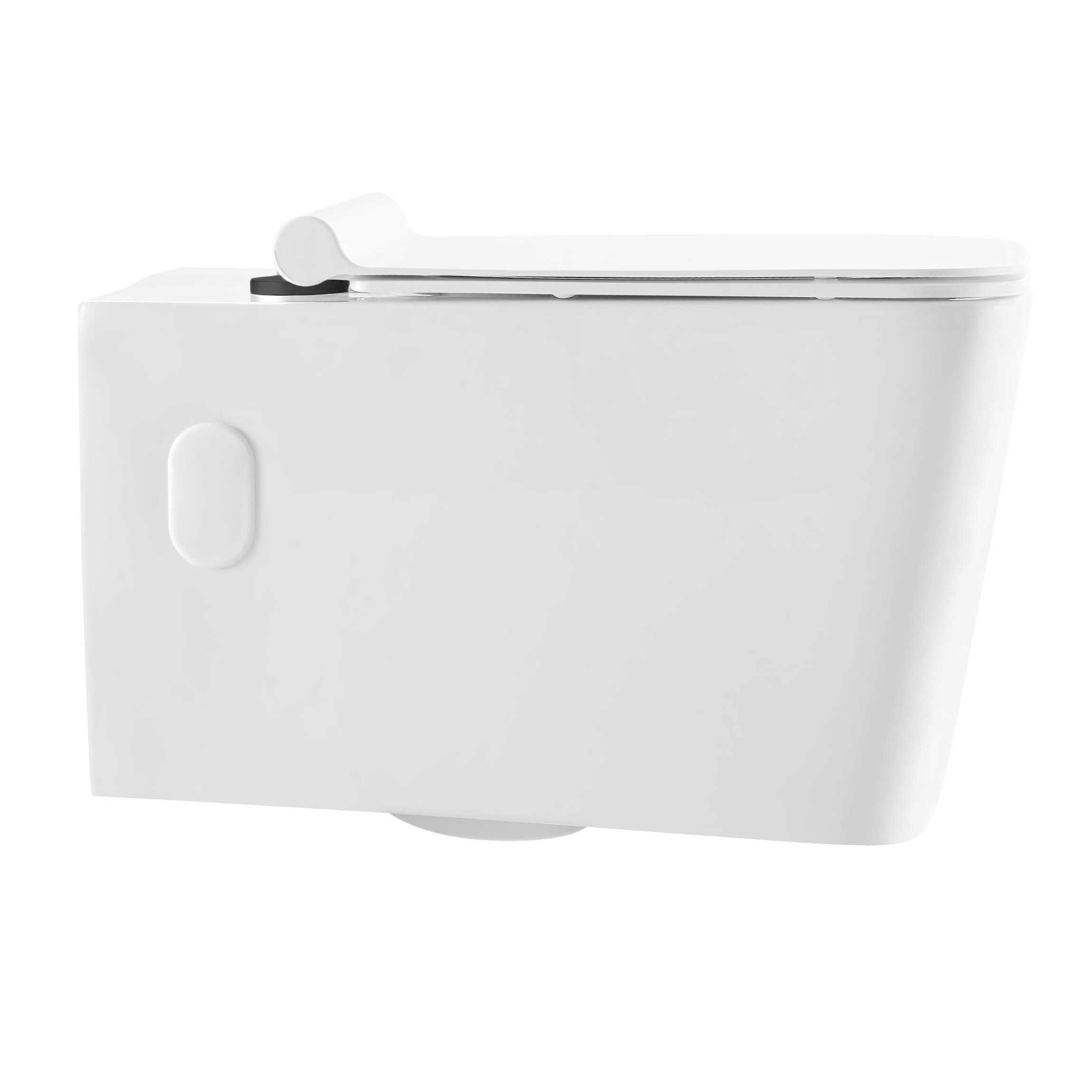 "Inodoro colgado en la pared cuadrado blanco brillante Bastille de Swiss Madison"