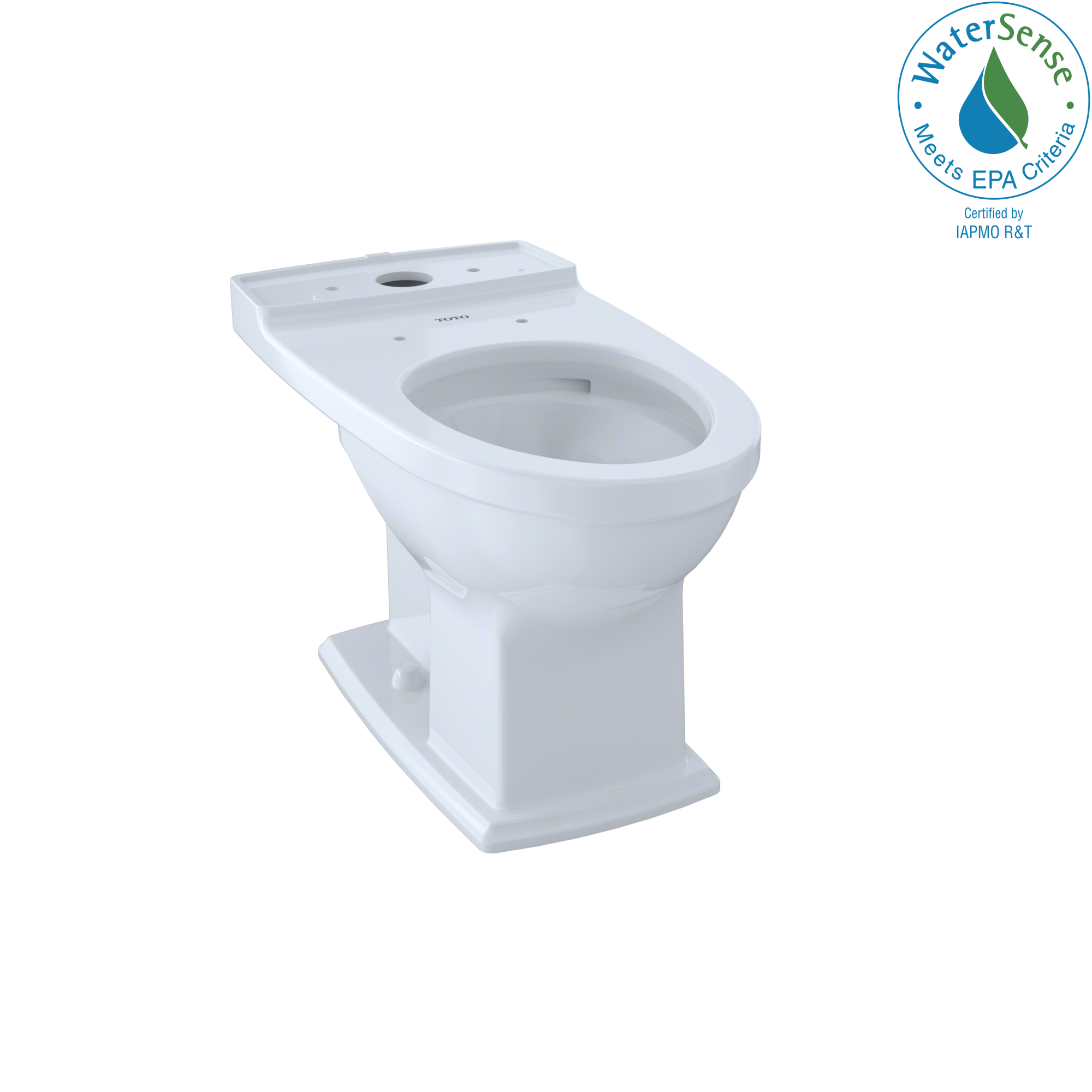 Taza de baño alargada TOTO Connelly de altura de silla en color blanco de algodón con descarga de 12 pulgadas.