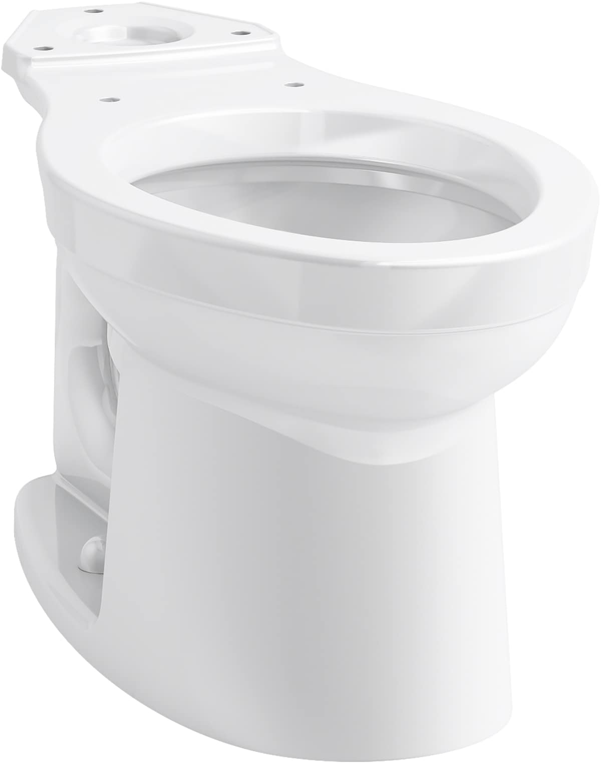 Taza de baño alargada blanca Kingston de KOHLER con altura estándar y descarga de 12 pulgadas - modelo K-25086-0
