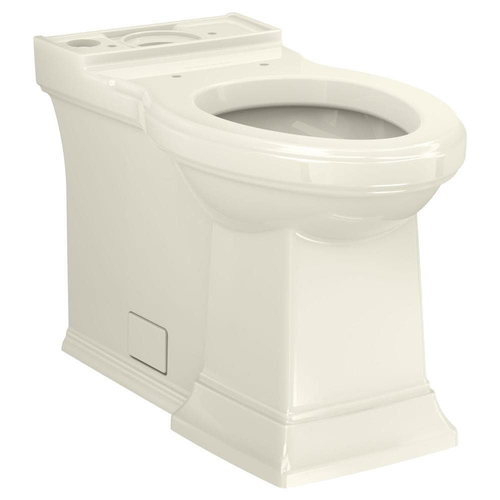 Taza de baño alargada de altura de silla American Standard Town Square S en lino con 12 pulgadas de separación.