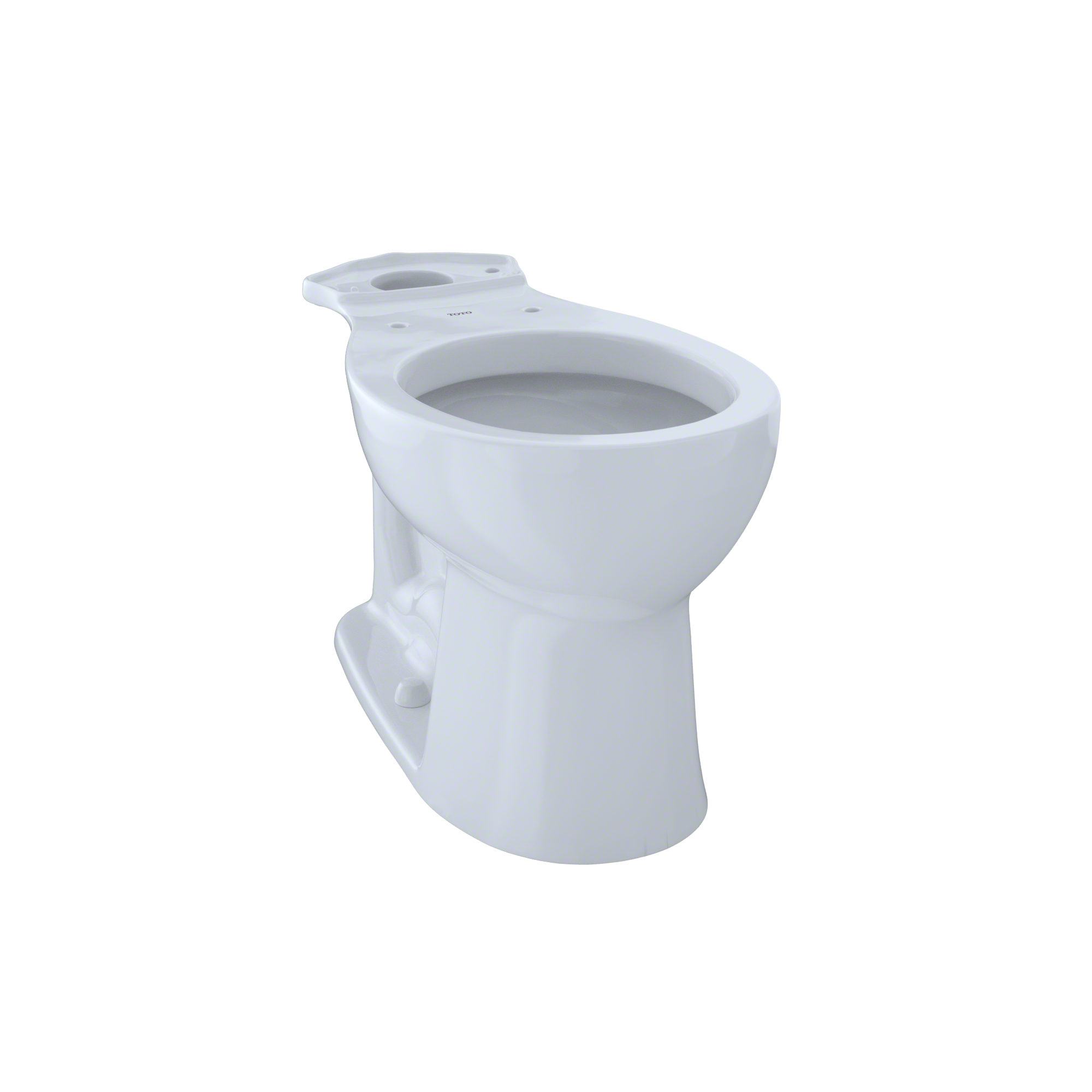 Taza de baño redonda de altura de silla en blanco algodón TOTO Entrada con descarga de 12 pulgadas - C243EF-01