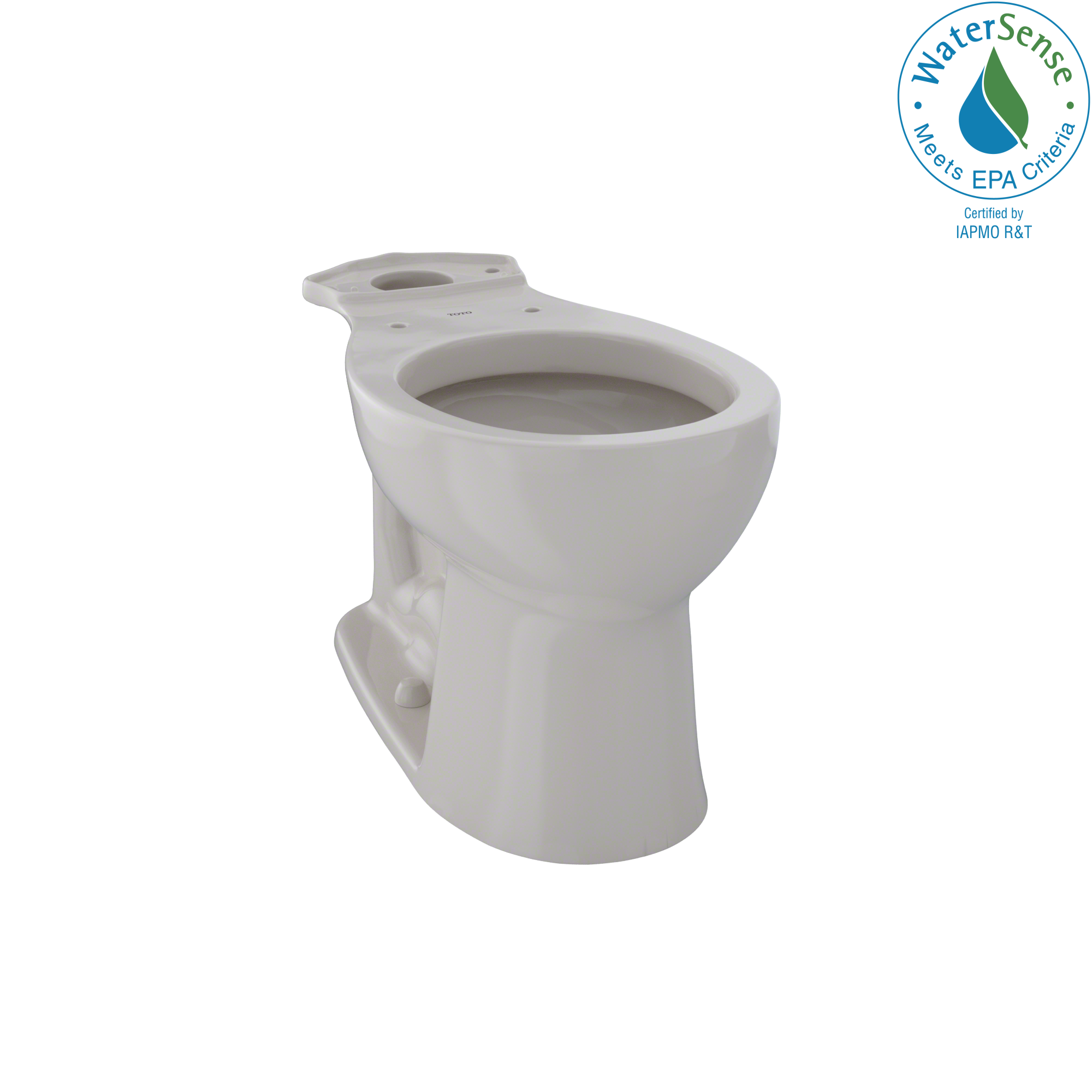 Taza de baño redonda de altura de silla color beige de Sedona TOTO Entrada con distancia de desagüe de 12 pulgadas C243EF-12.