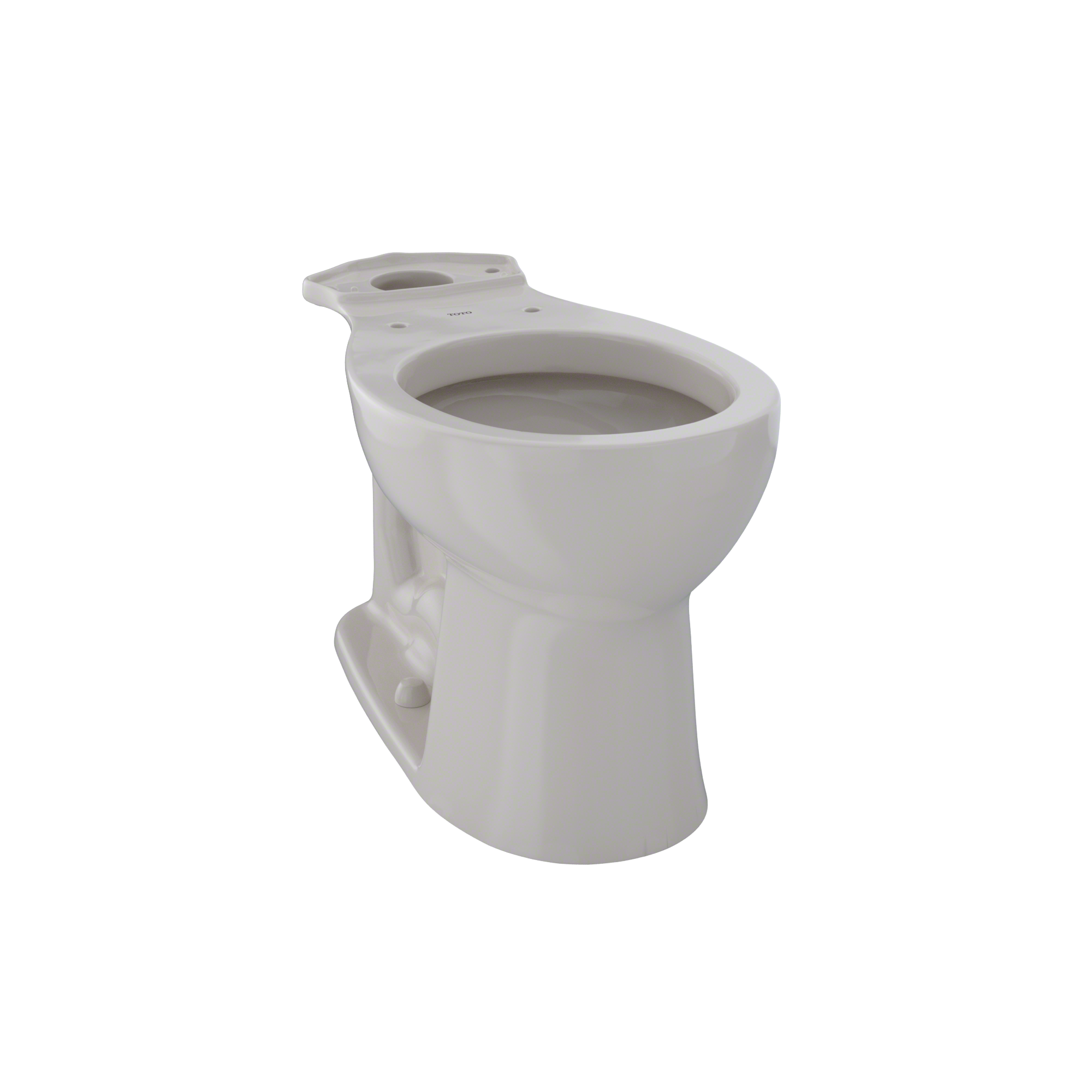 Taza de baño redonda de altura de silla color beige de Sedona TOTO Entrada con distancia de desagüe de 12 pulgadas C243EF-12.
