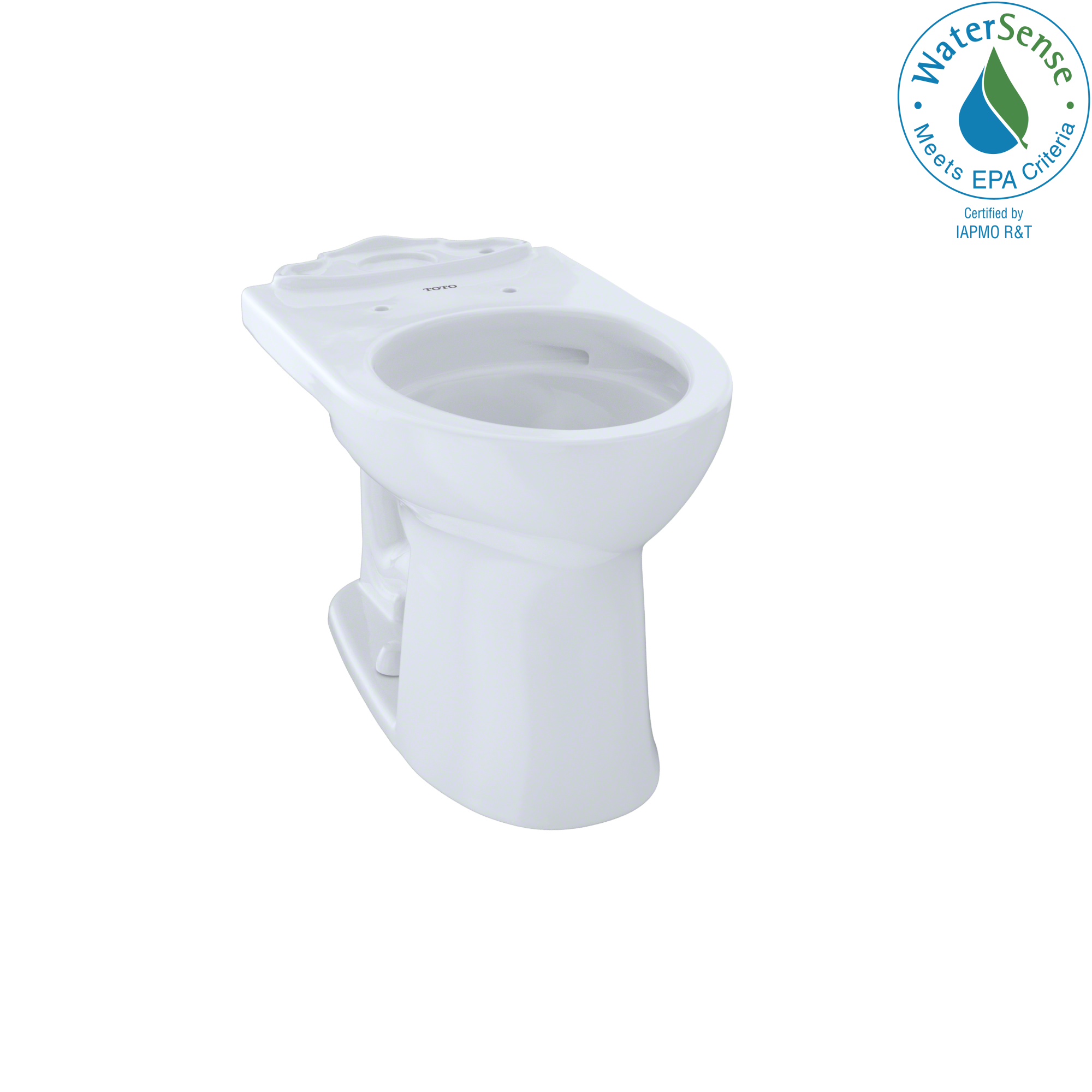 Taza de baño redonda TOTO Drake II en blanco de algodón con altura de silla de 12 pulgadas y descarga de 12 pulgadas C453CUFG-01