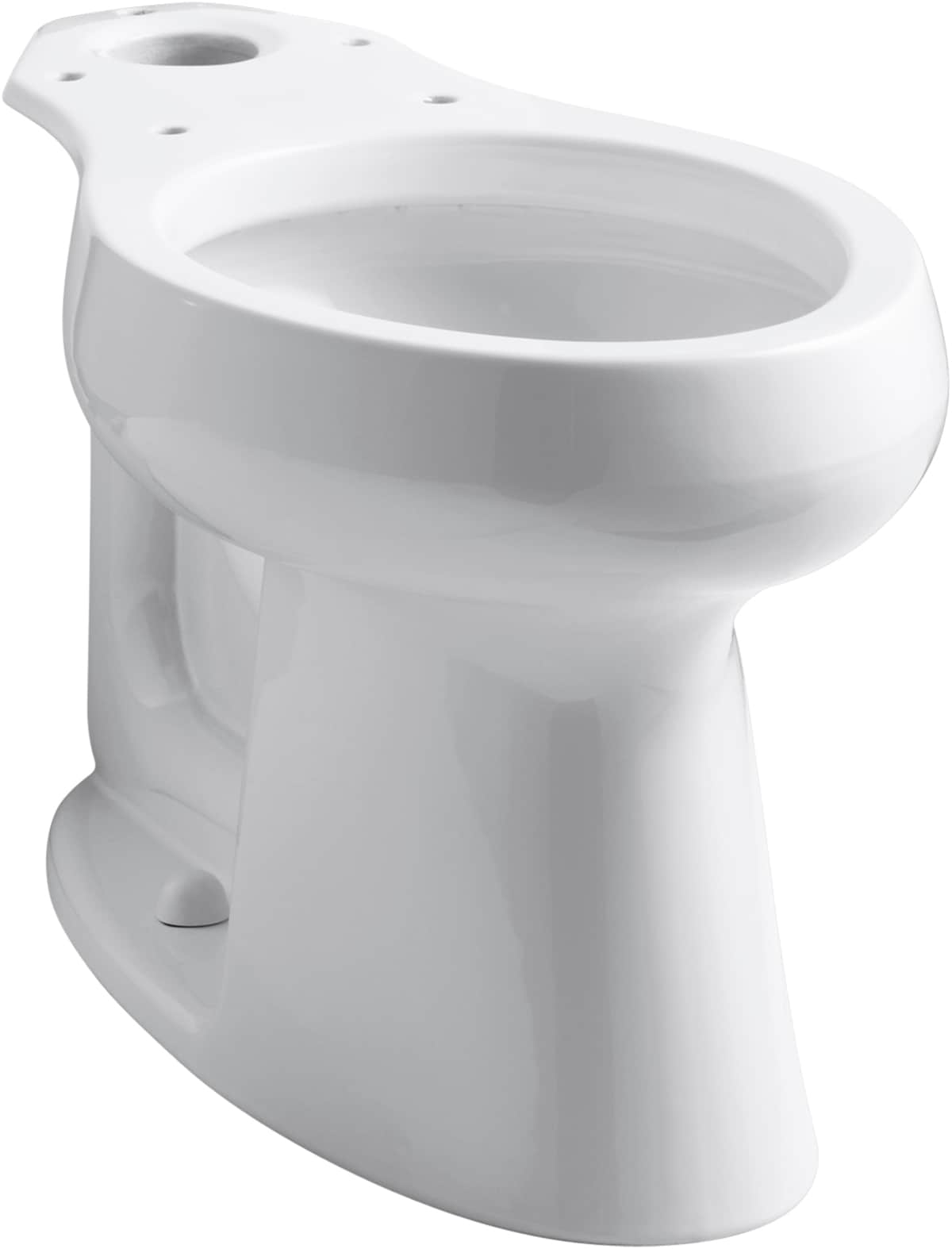 Taza de baño alargada blanca de altura estándar KOHLER Highline con descarga de 12 pulgadas
