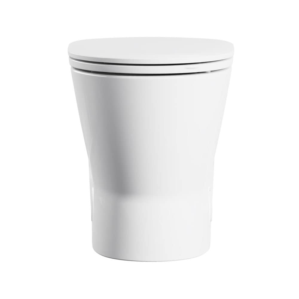 Taza de baño alargada de altura de silla en color blanco American Standard Aspirations, 12 pulgadas de alcance 3419A100.020.