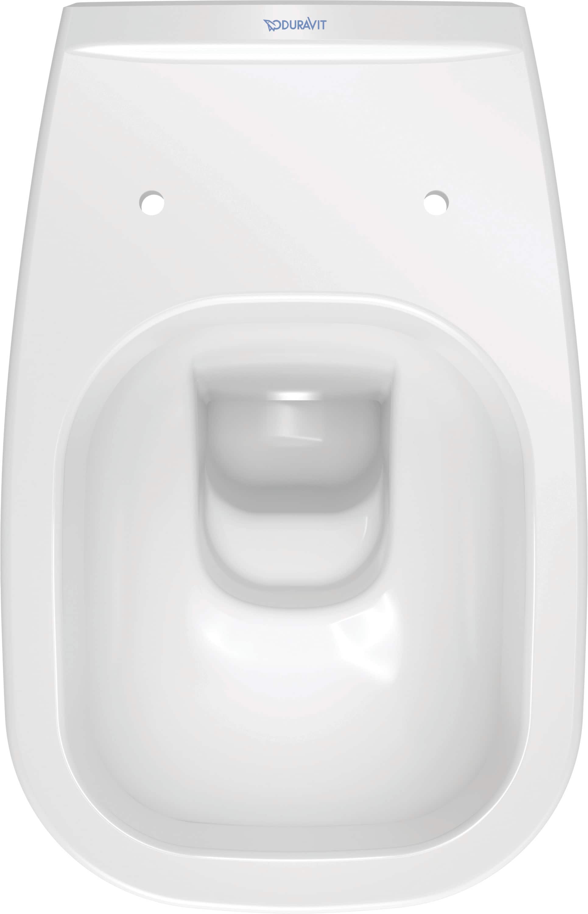 Taza de baño alargada con altura estándar, color blanco Duravit D-Code