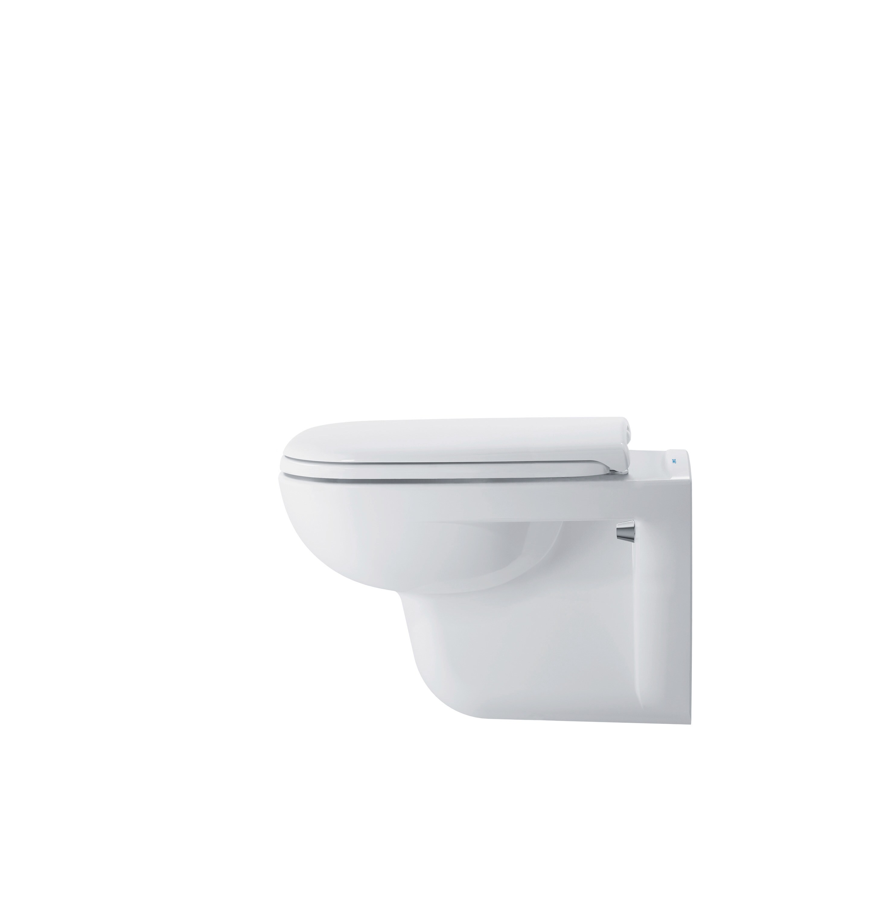 Taza de baño alargada con altura estándar, color blanco Duravit D-Code