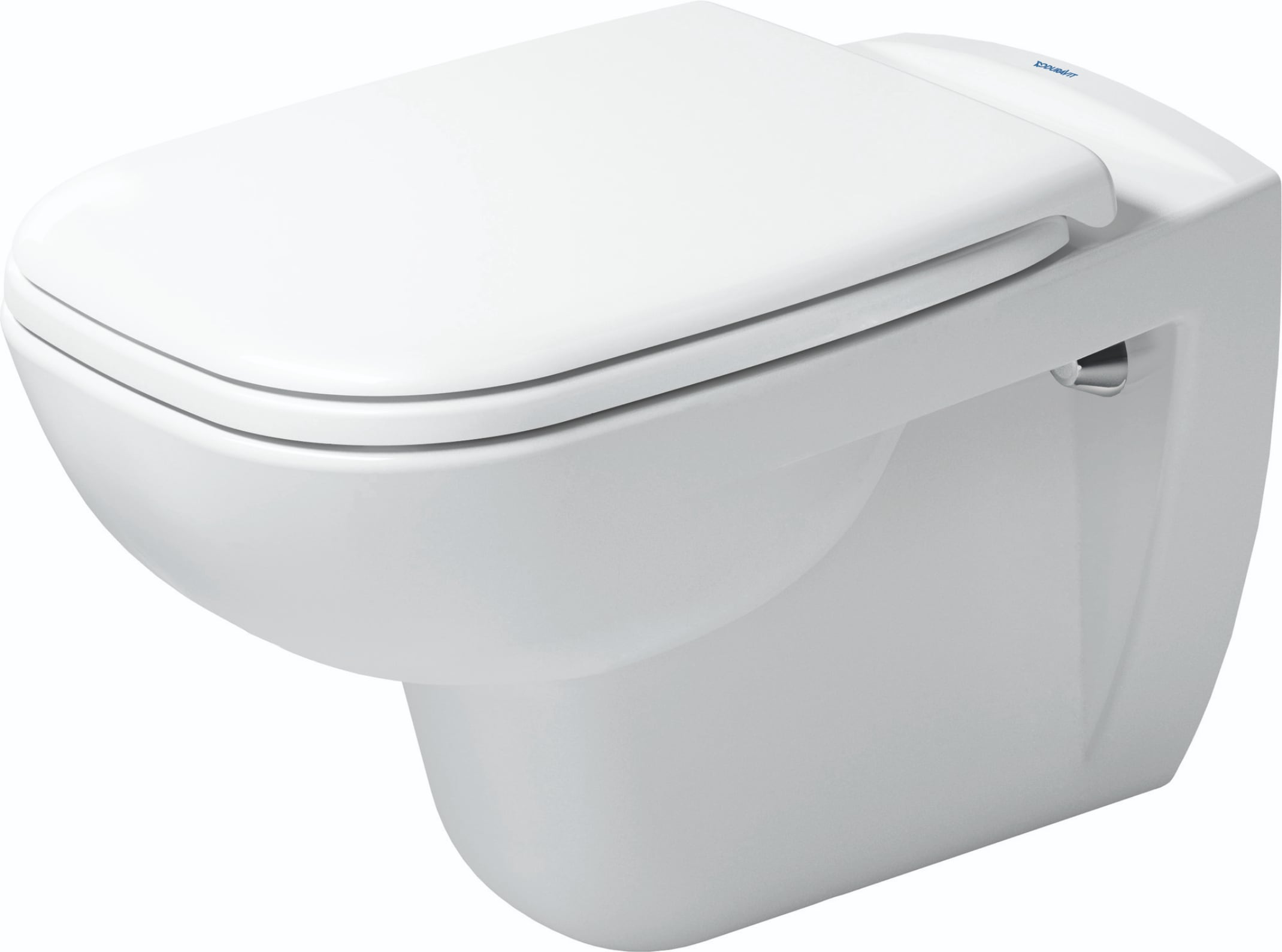 Taza de baño alargada con altura estándar, color blanco Duravit D-Code