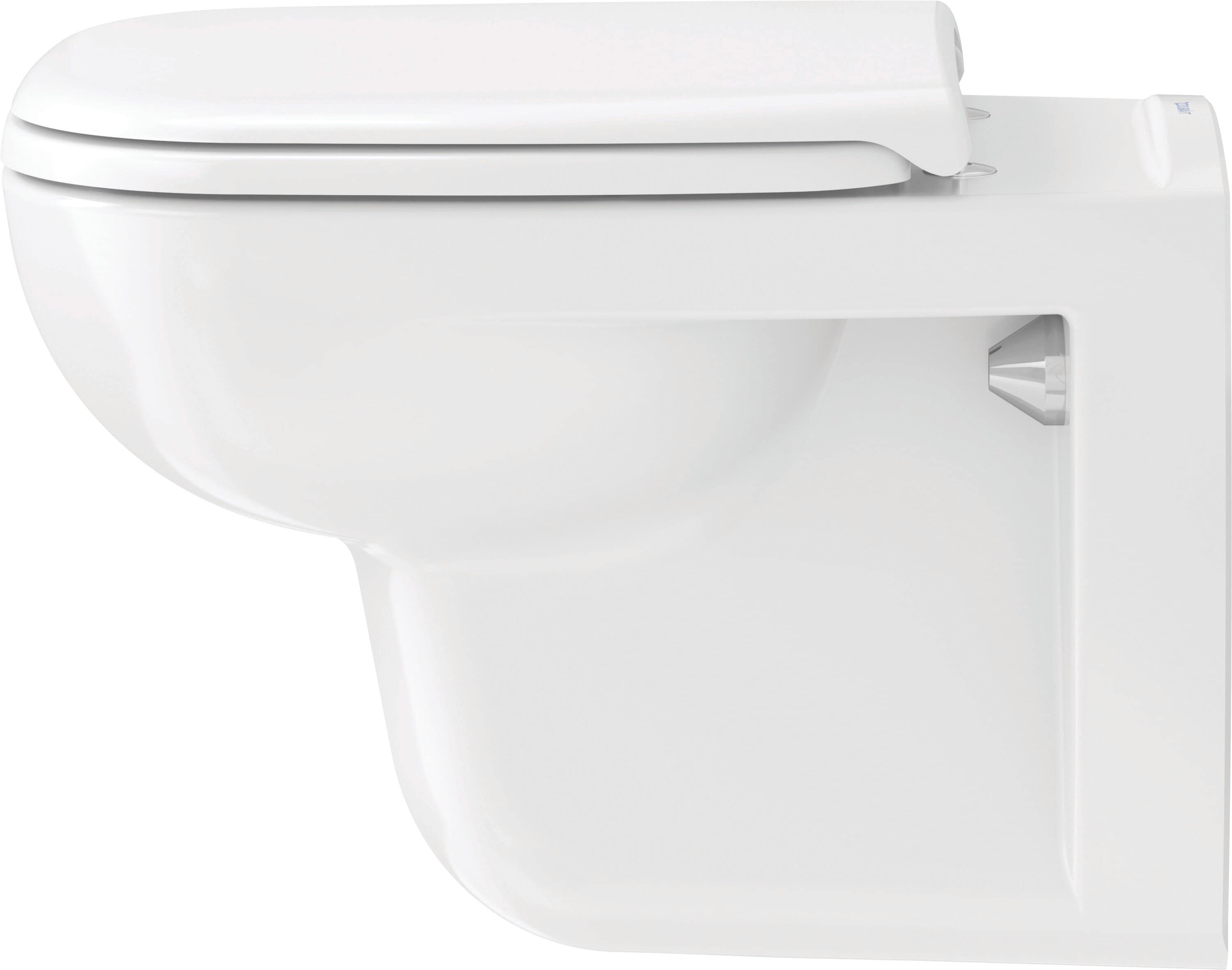 Taza de baño alargada con altura estándar, color blanco Duravit D-Code