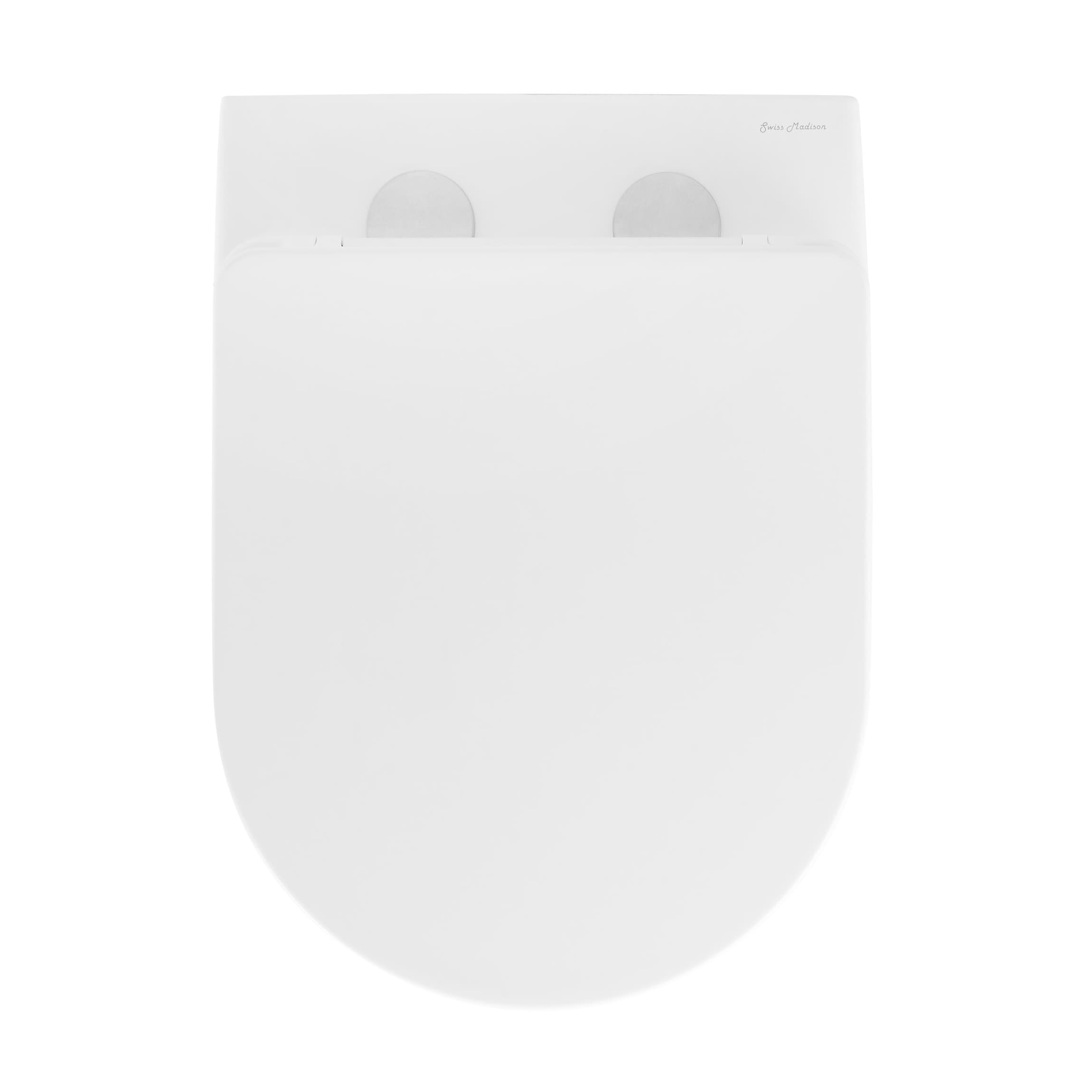 Inodoro suspendido alargado color blanco brillante Dieppe de Swiss Madison SM-25-BFDIE05WH