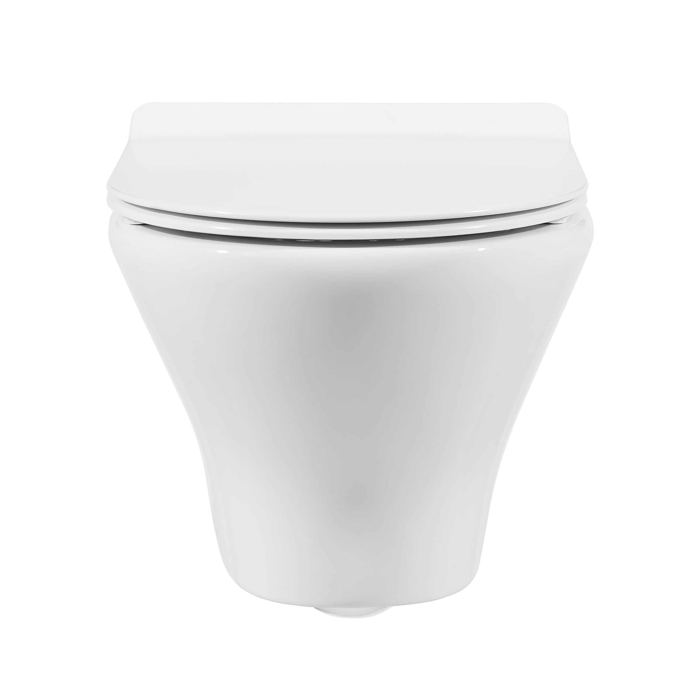 Inodoro alargado de altura estándar color blanco brillante Trocadero de Swiss Madison SM-25-BFTRO08WH