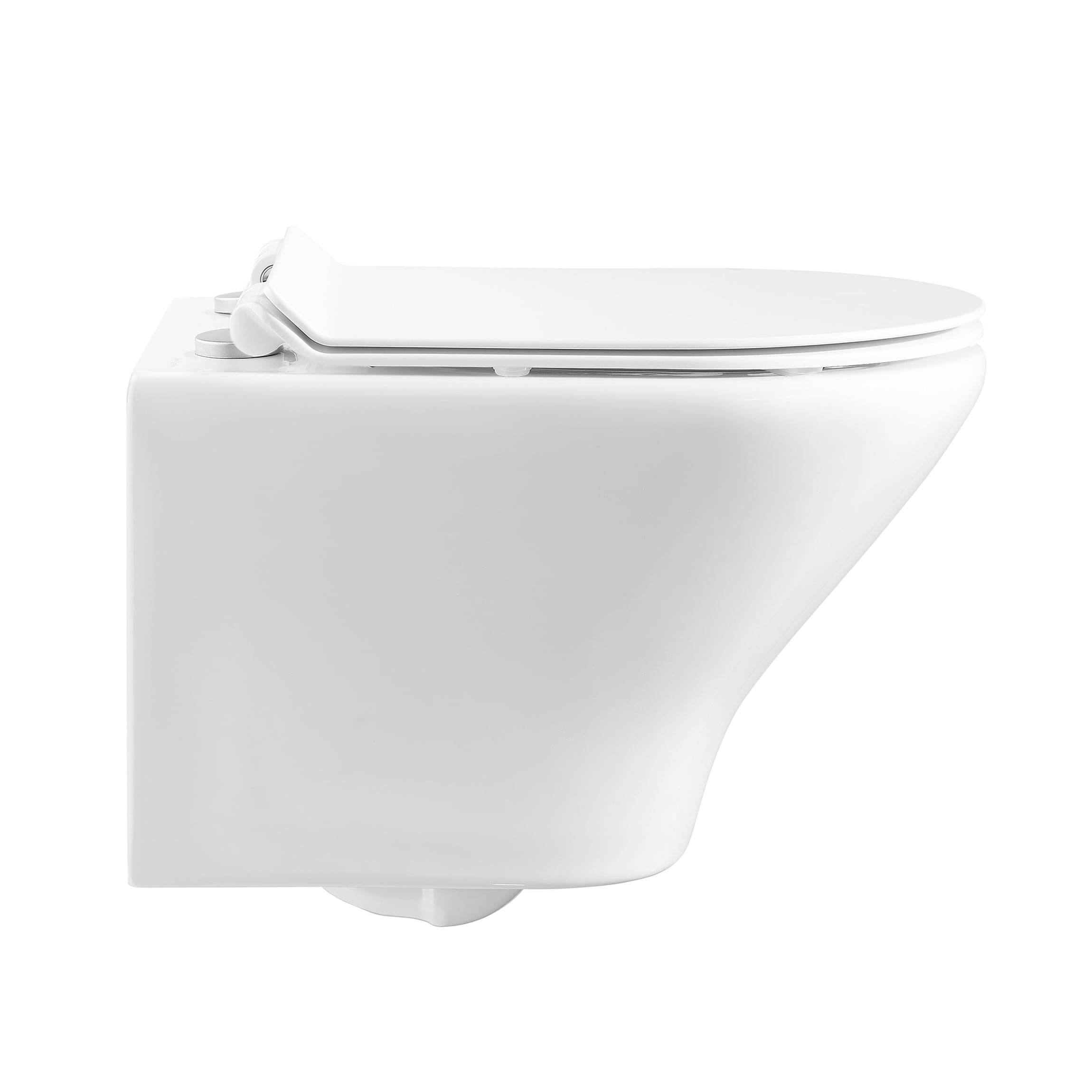 Inodoro alargado de altura estándar color blanco brillante Trocadero de Swiss Madison SM-25-BFTRO08WH