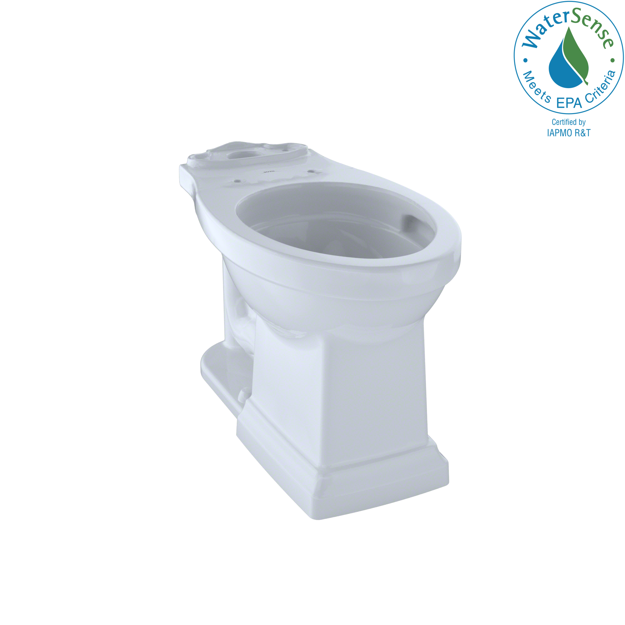 Taza de baño alargada de altura de silla color blanco de algodón TOTO Promenade II con desagüe de 12 pulgadas - ES_MX