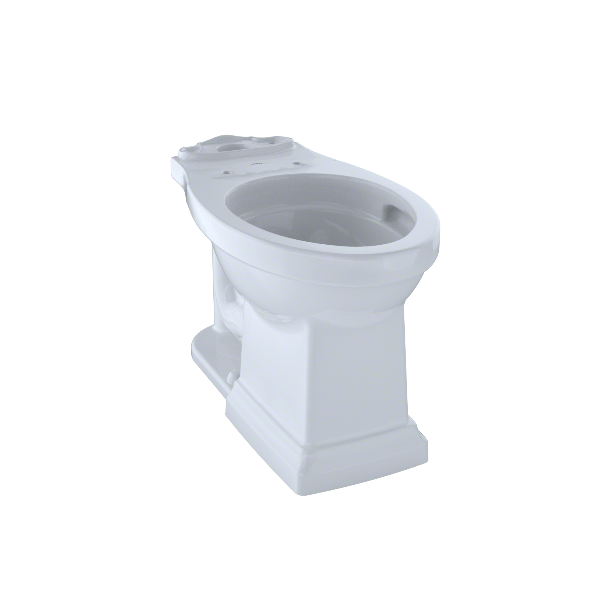 Taza de baño alargada de altura de silla color blanco de algodón TOTO Promenade II con desagüe de 12 pulgadas - ES_MX