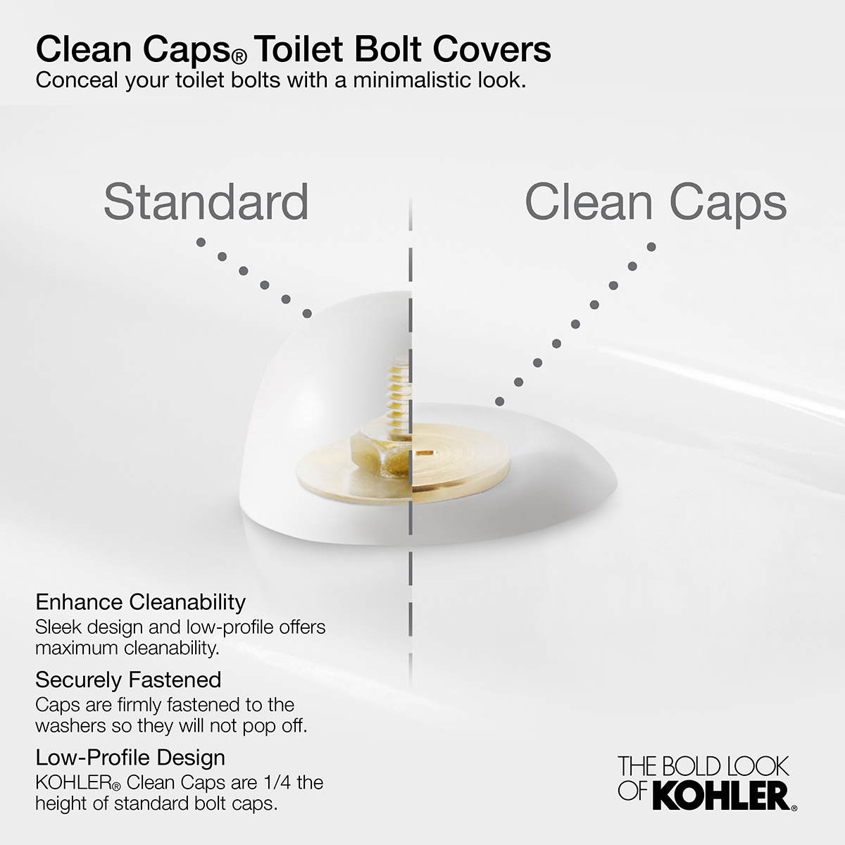 Taza de baño alargada en blanco Highline de KOHLER con altura de silla y descarga a 12 pulgadas - 80020-0