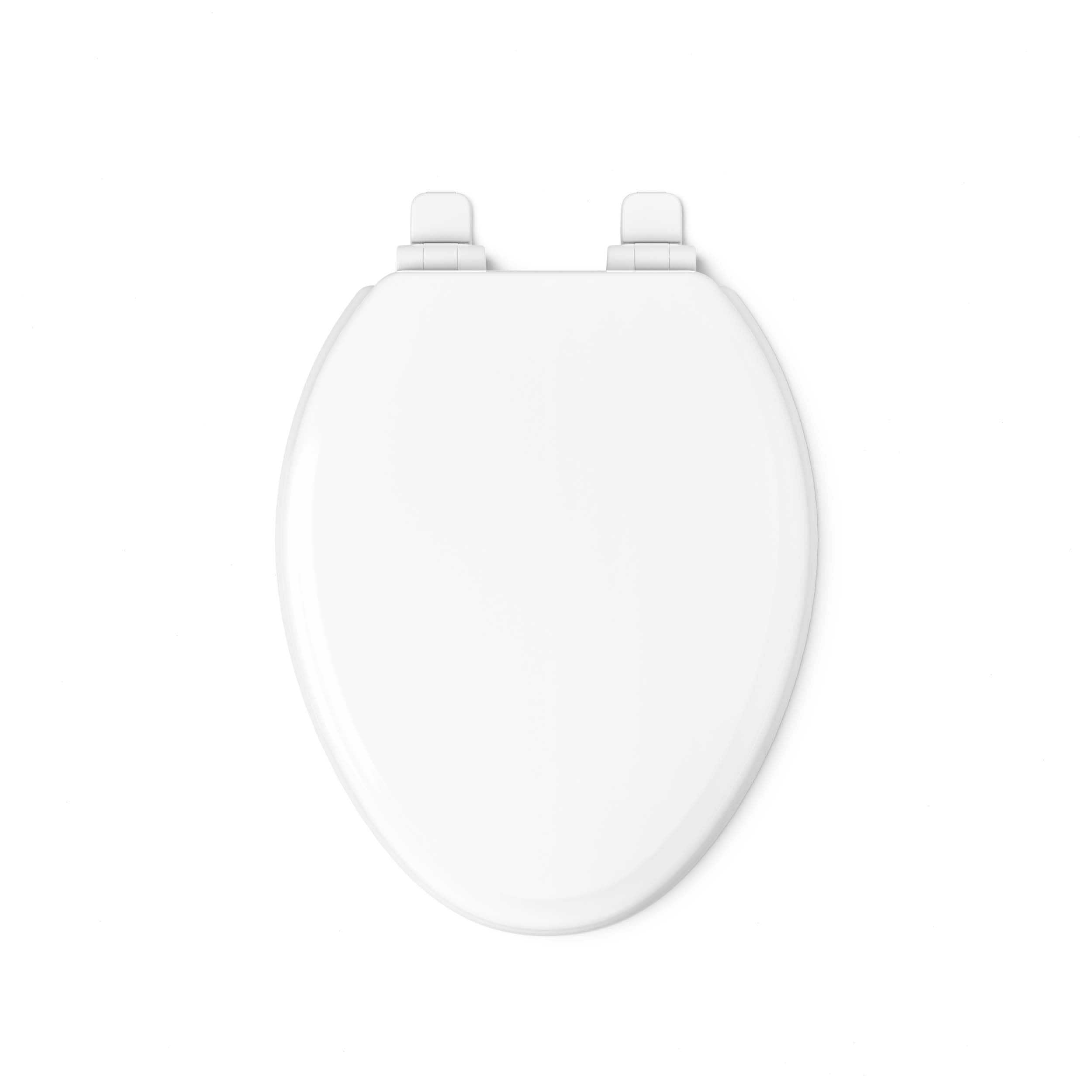 Asiento para inodoro alargado de madera blanca con cierre suave Ridgewood de KOHLER 20454-0