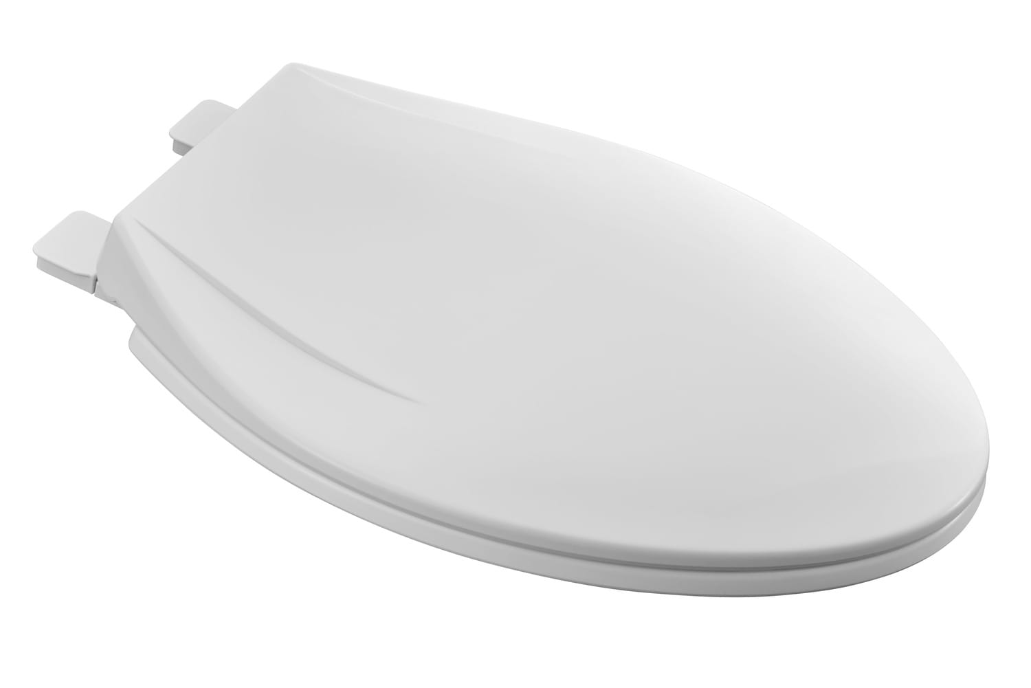 Asiento de Inodoro alargado de plástico resistente MightyTuff American Standard Blanco con Cierre Suave