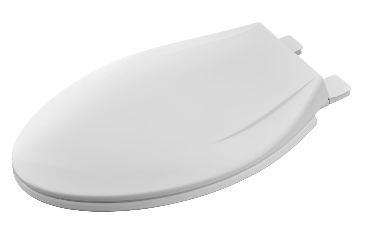 Asiento de Inodoro alargado de plástico resistente MightyTuff American Standard Blanco con Cierre Suave