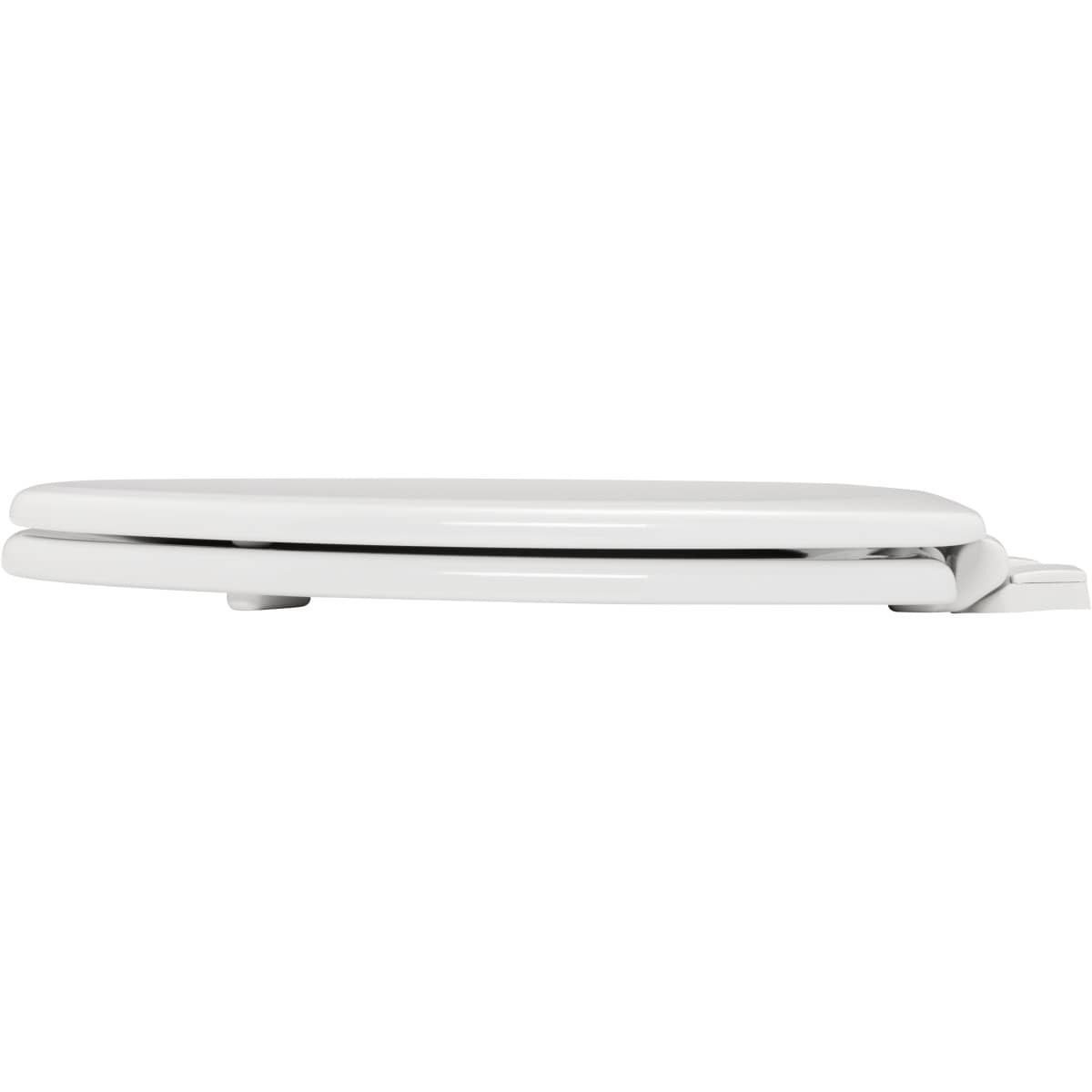 Asiento de baño alargado blanco de madera con cierre suave Mayfair by Bemis Lannon