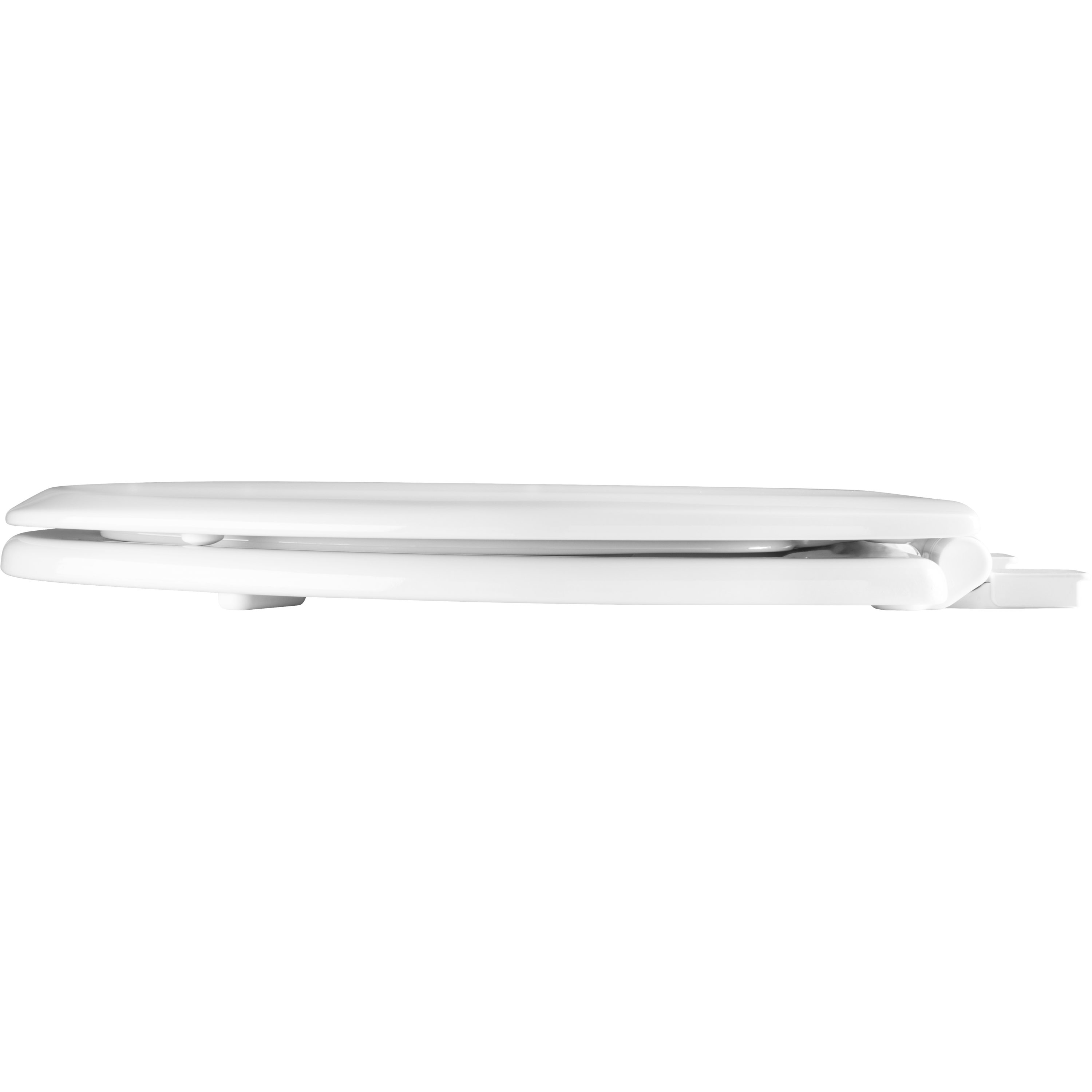 Asiento de Inodoro Alargado de Madera Blanca con Cierre Suave Mayfair de Bemis NextStep2 1788SLOWA 000