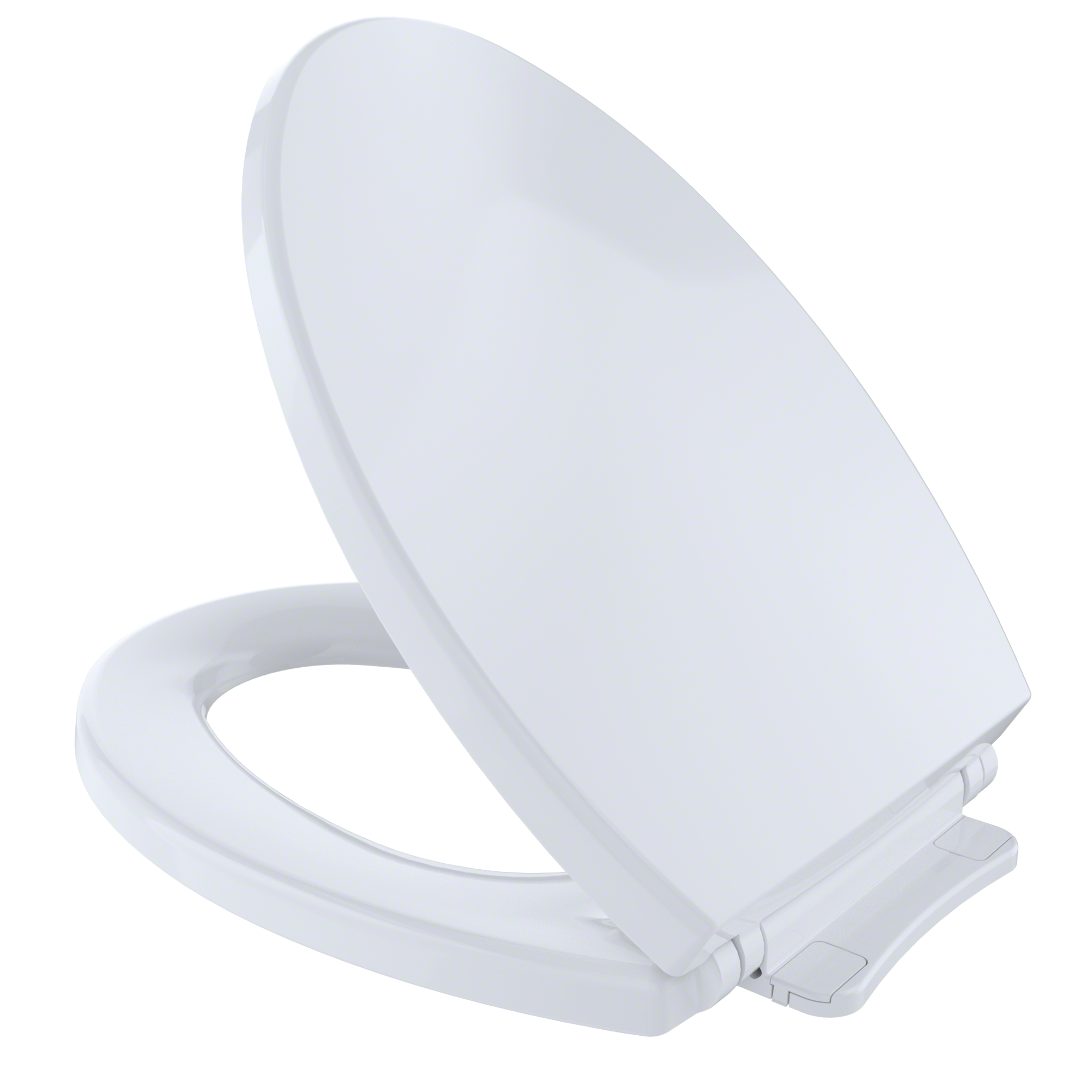 Asiento de baño de plástico blanco con cierre suave alargado TOTO SS114-01