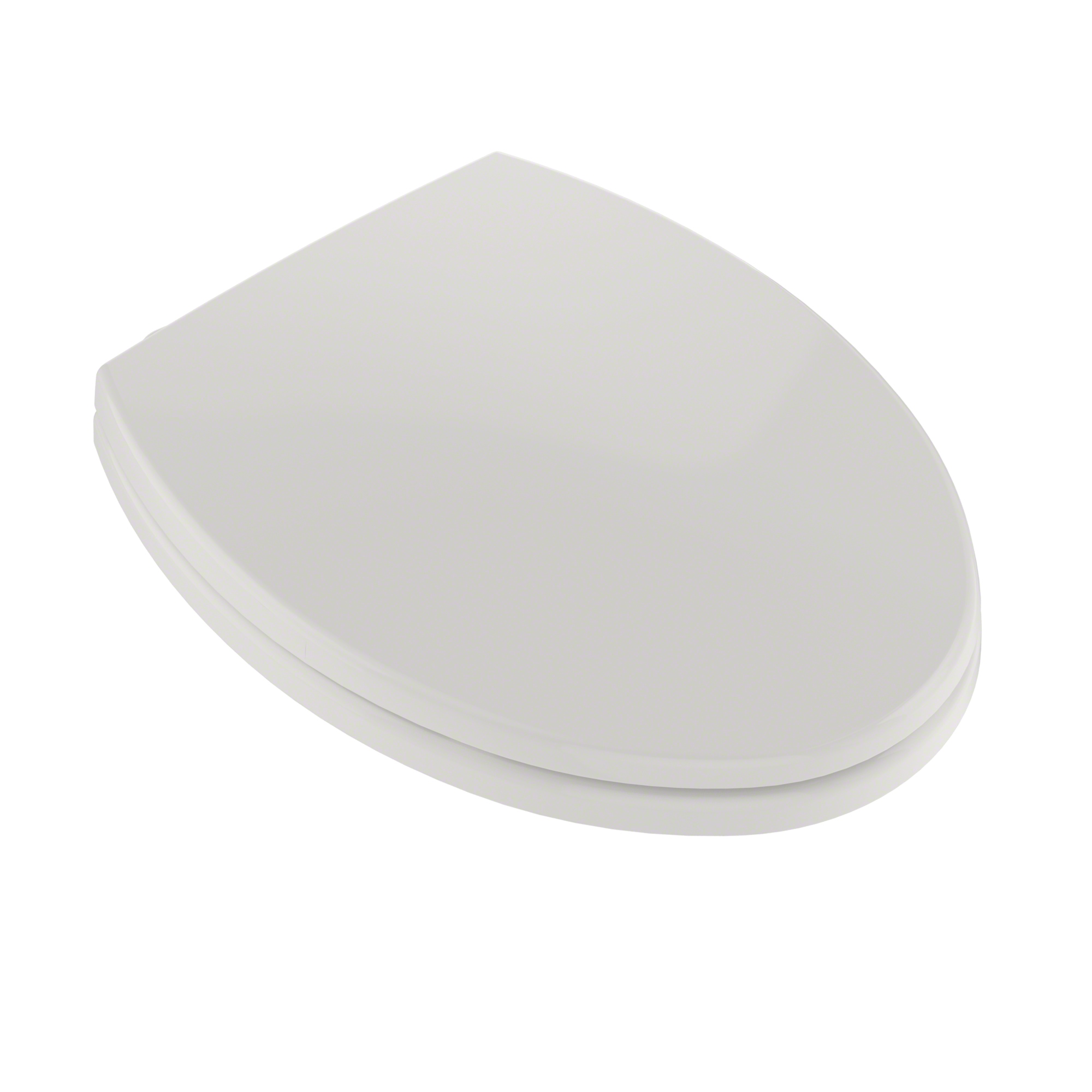 Asiento de inodoro alargado de cierre suave en color blanco colonial para TOTO de plástico
