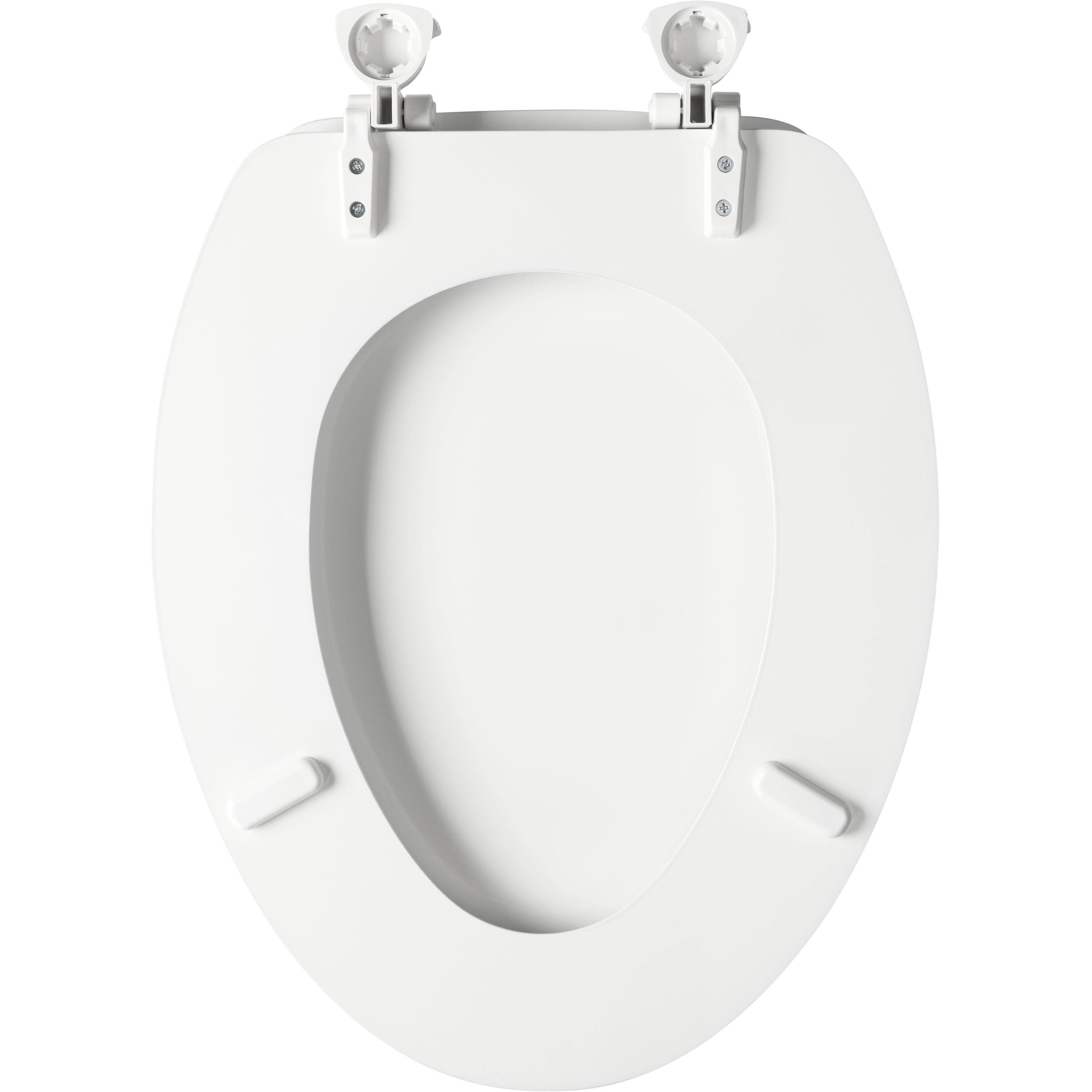 Asiento de baño alargado de madera blancs para Mayfair de Bemis Westport 1745EC 000