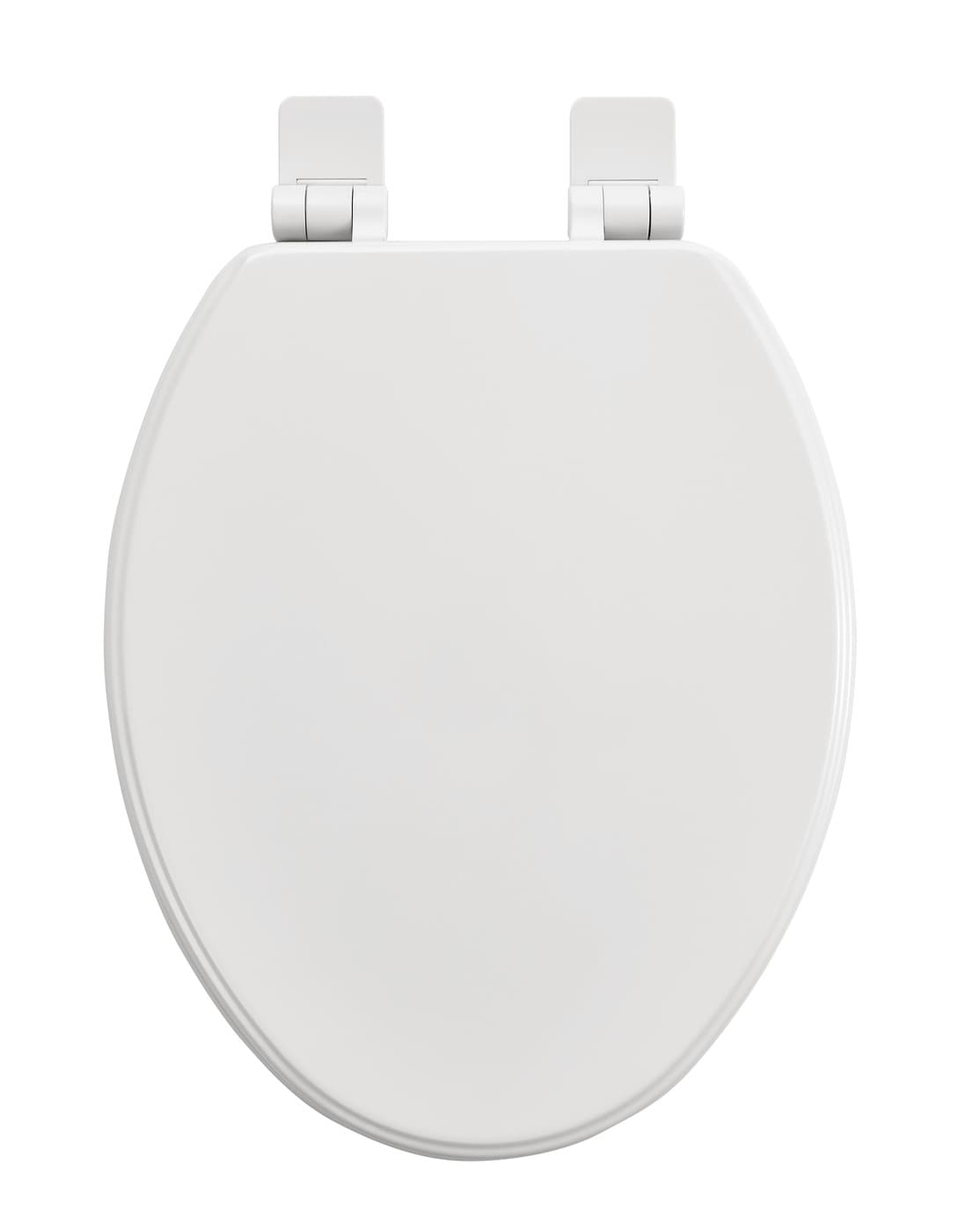 Asiento de baño alargado con cierre suave Moments Wood Blanco de American Standard