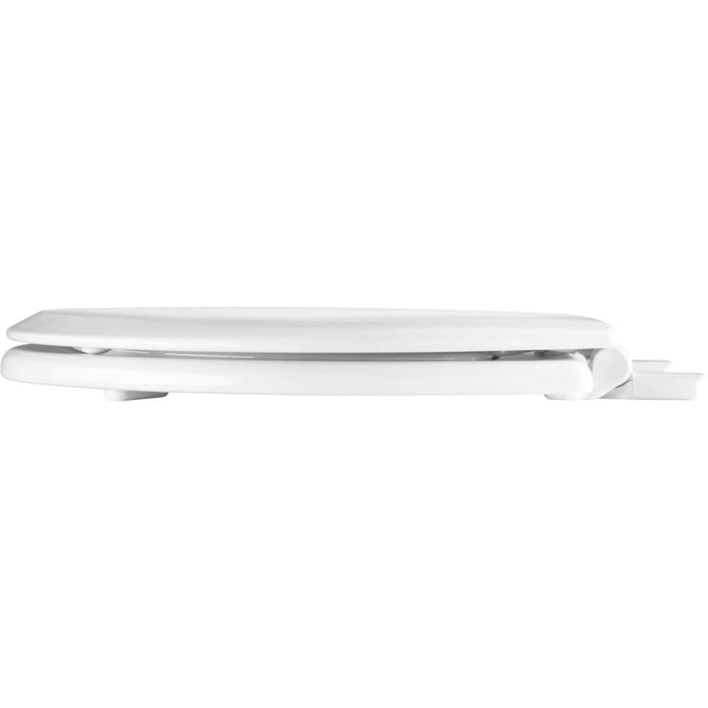 Asiento de inodoro redondo de cierre suave en madera blanca Mayfair by Bemis NextStep2 788SLOWA 000