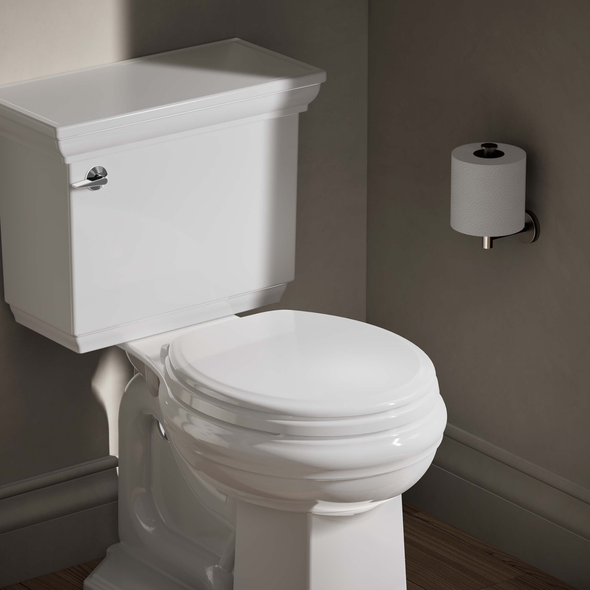 Asiento de inodoro KOHLER Ridgewood de Madera Blanco Redondo con Cierre Suave 20455-0