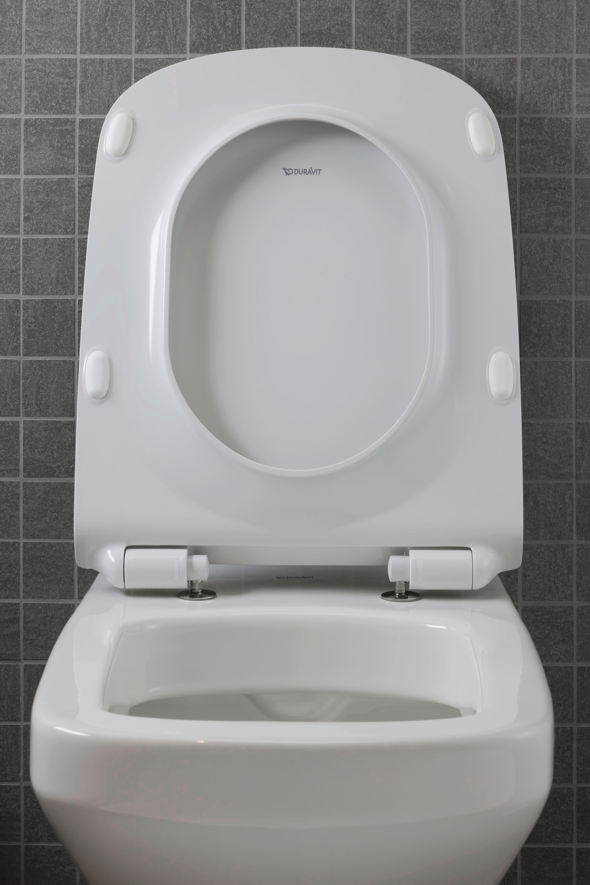 Asiento de retrete alargado blanco de cierre suave de plástico Duravit DuraStyle