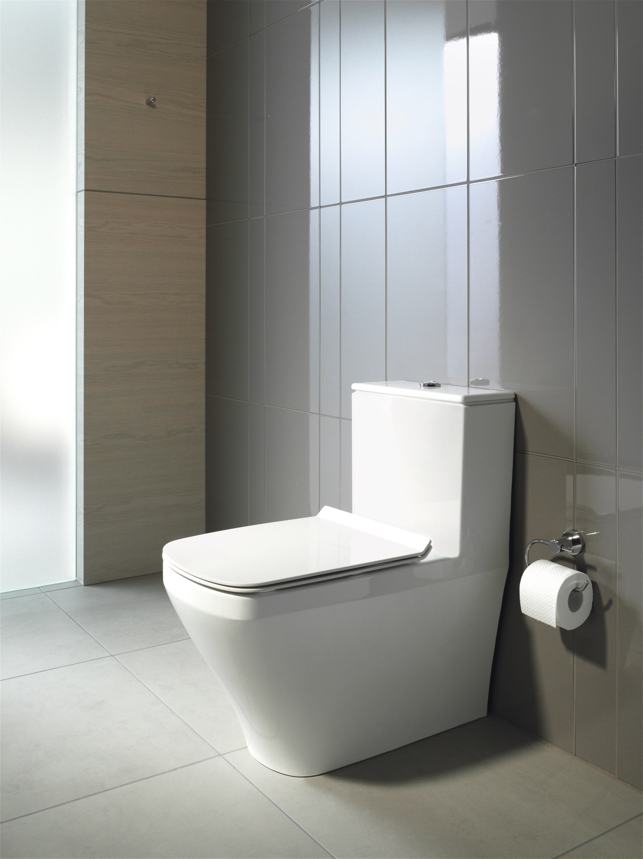 Asiento de retrete alargado blanco de cierre suave de plástico Duravit DuraStyle