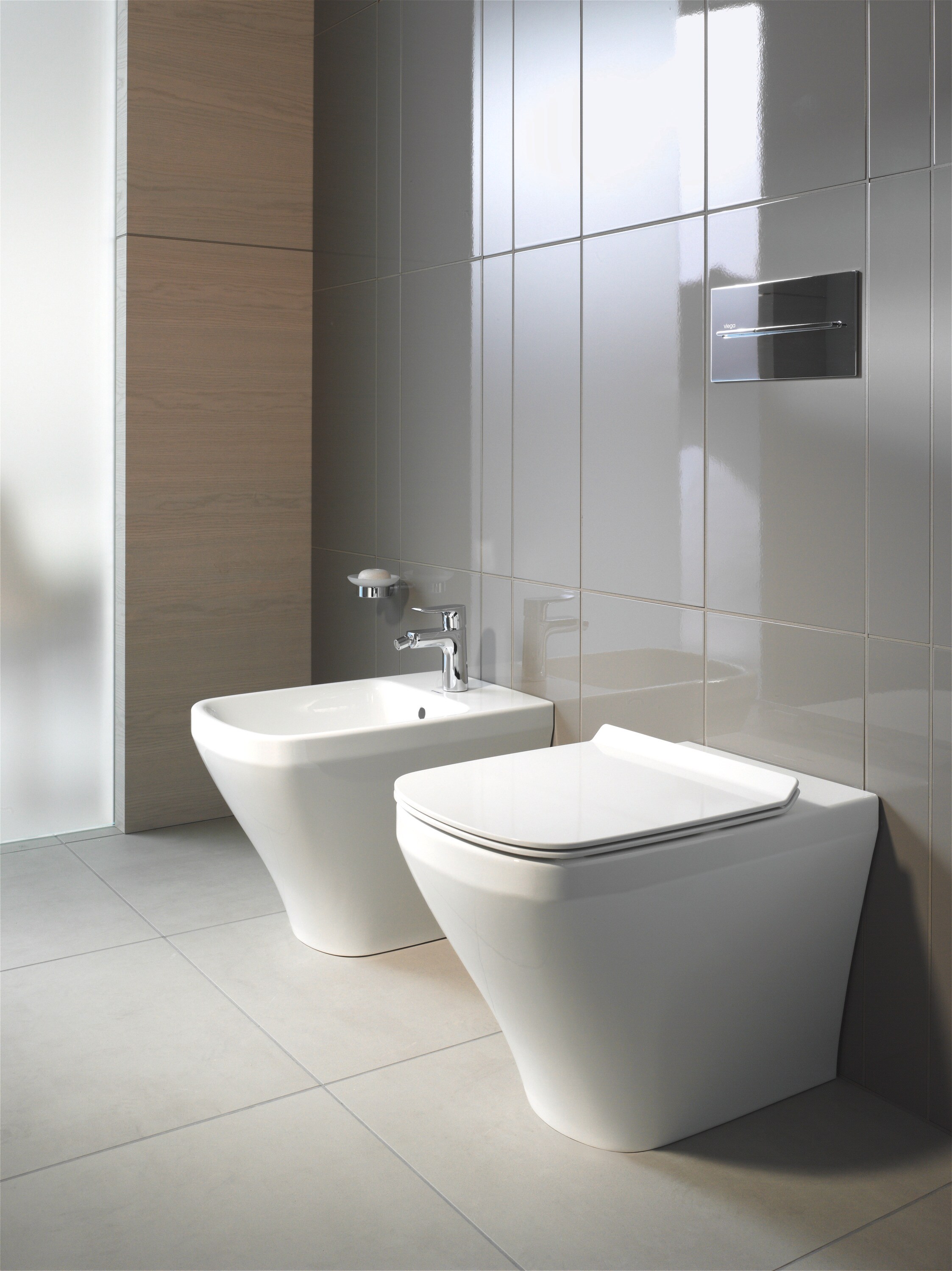 Asiento de retrete alargado blanco de cierre suave de plástico Duravit DuraStyle