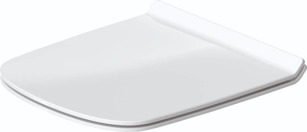 Asiento de retrete alargado blanco de cierre suave de plástico Duravit DuraStyle