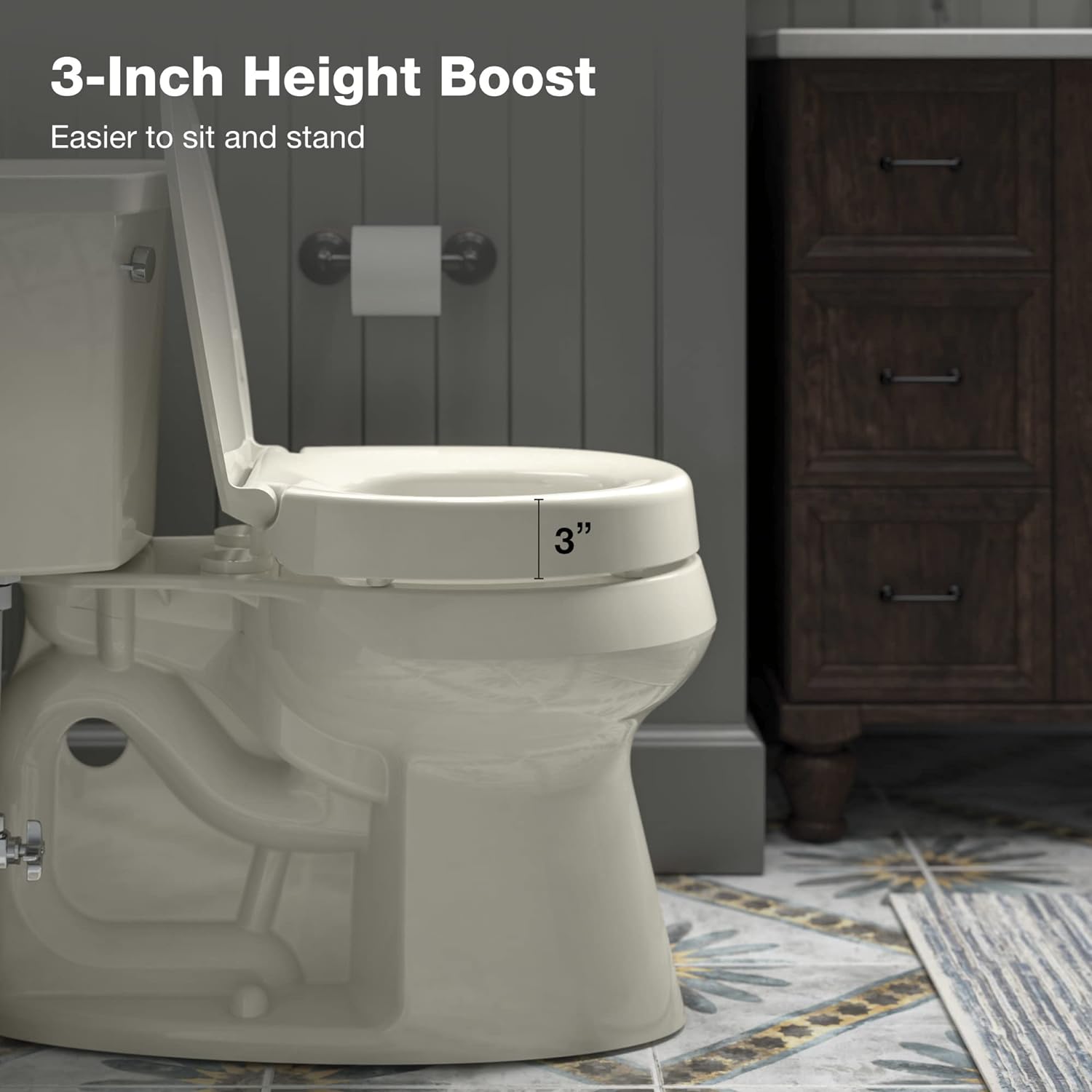 Asiento de Inodoro Redondo con Cierre Suave en Color Crema de Plástico KOHLER 25876-96