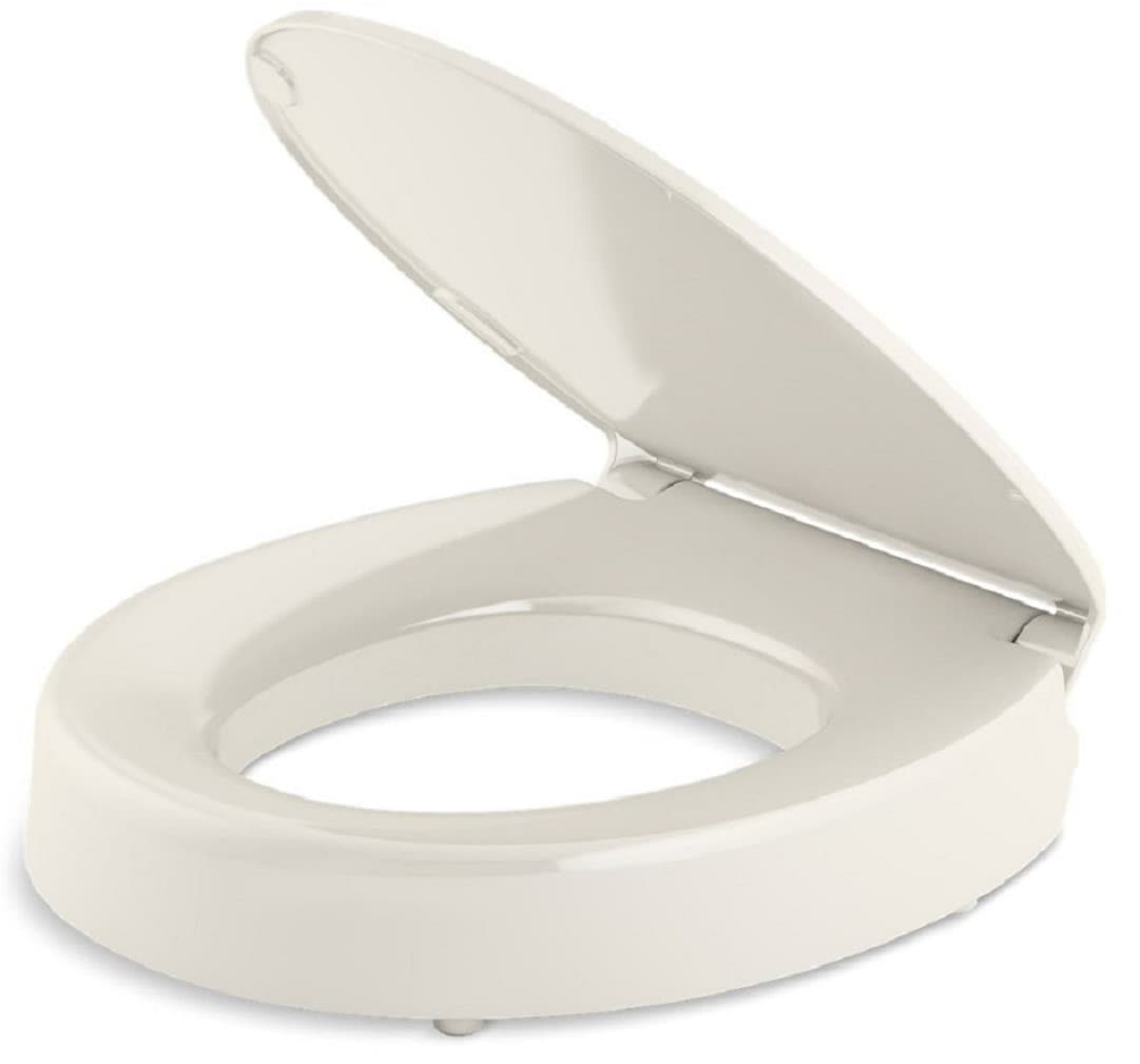 Asiento de Inodoro Redondo con Cierre Suave en Color Crema de Plástico KOHLER 25876-96
