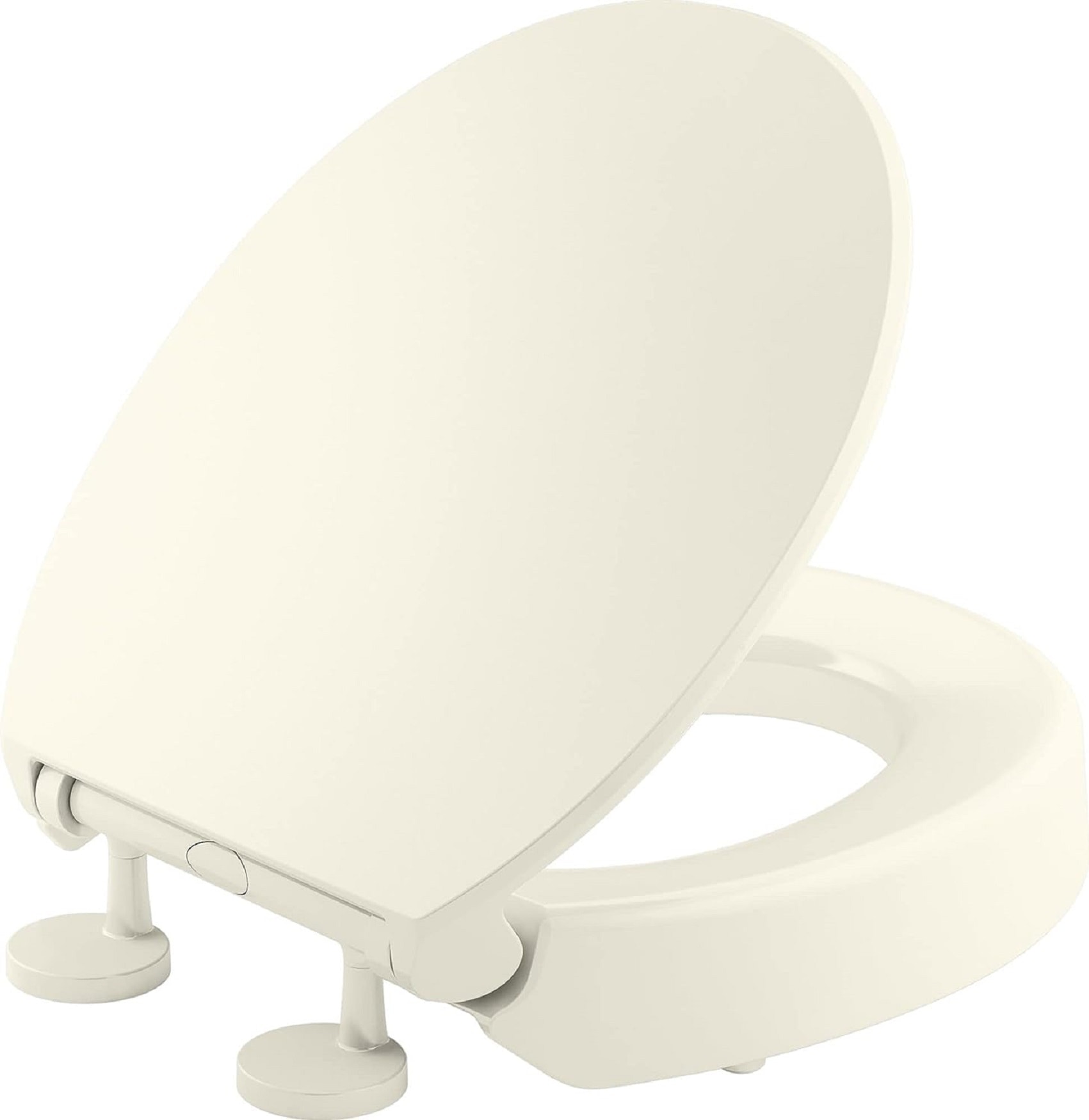 Asiento de Inodoro Redondo con Cierre Suave en Color Crema de Plástico KOHLER 25876-96