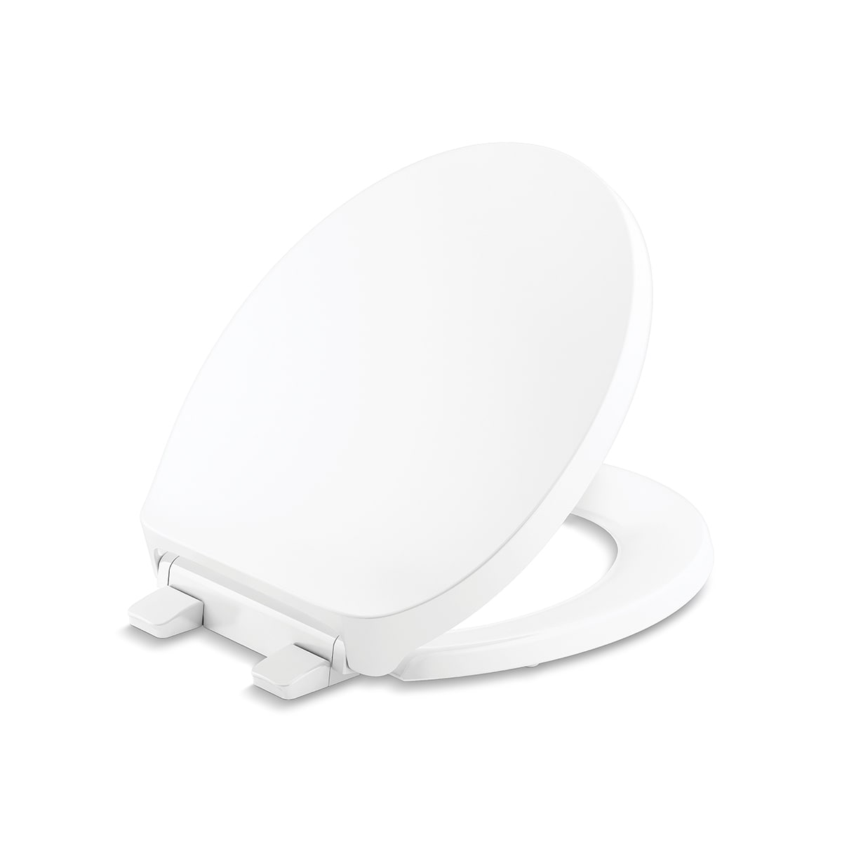 Asiento de Inodoro Redondo Blanco con Cierre Suave Drift Tab de Plástico KOHLER 29031-A-0