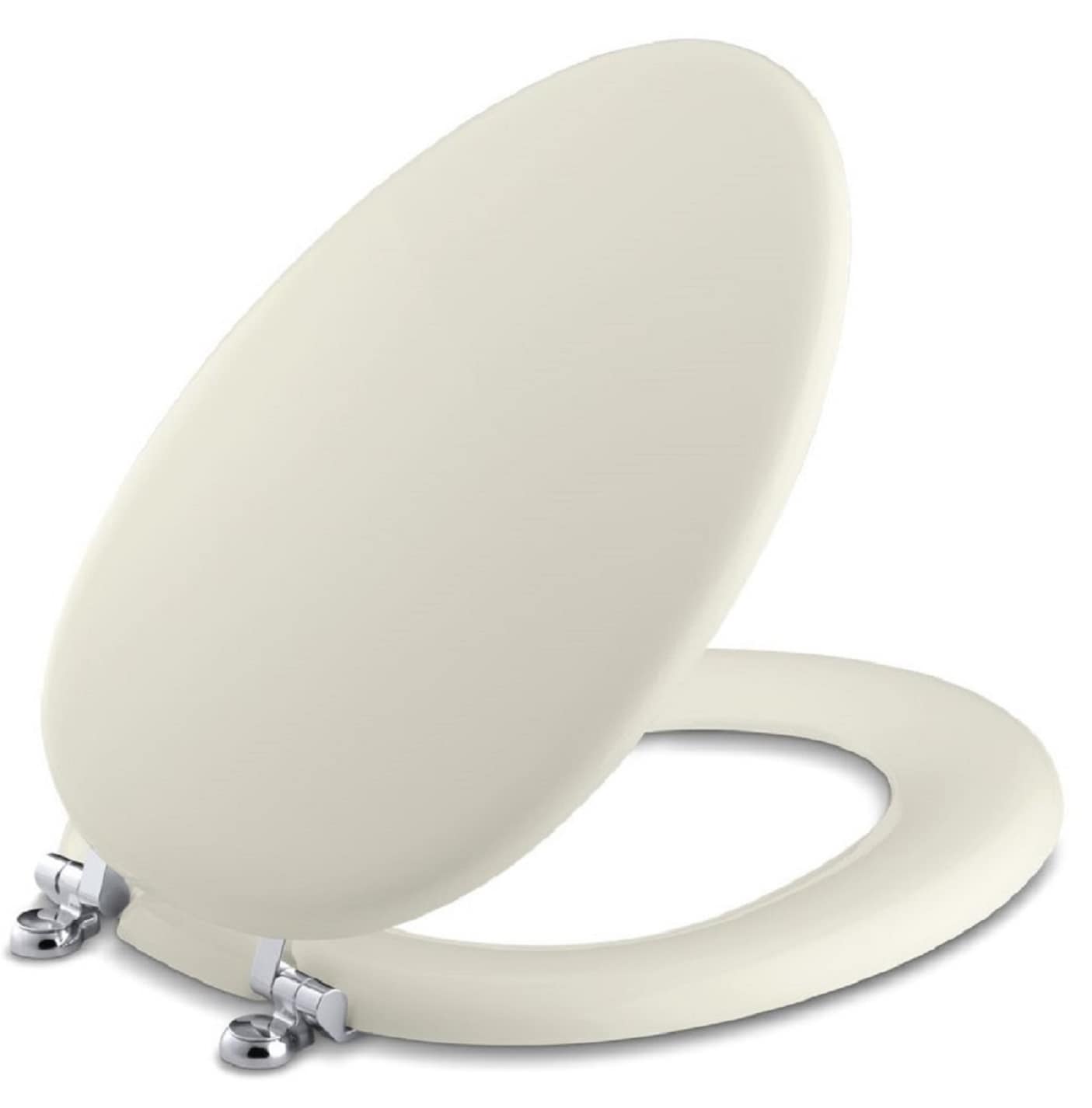 Asiento de baño alargado de madera con insertos de madera KOHLER