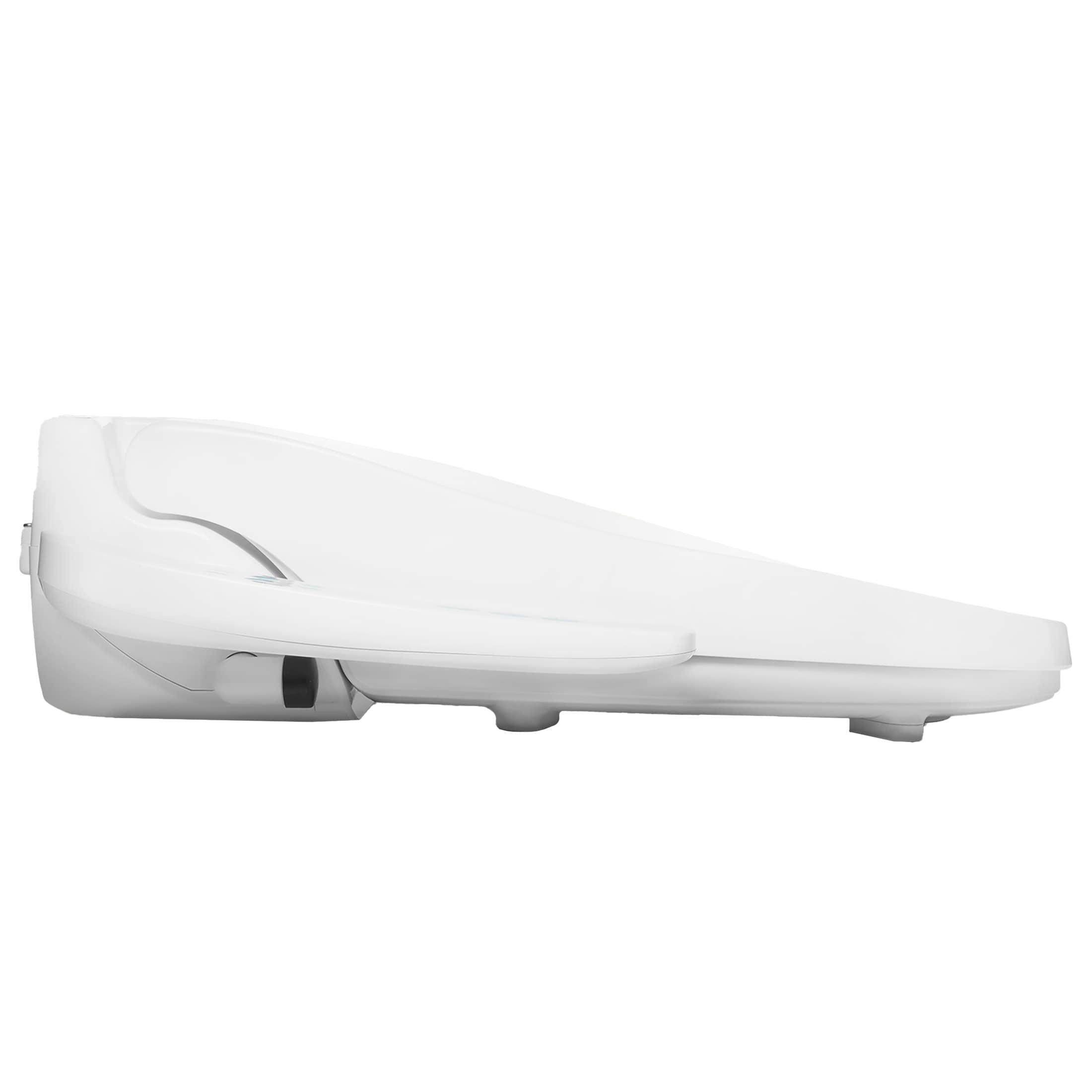 Asiento de inodoro con bidet calentado de cierre suave redondo blanco de plástico Brondell CRDB-RW